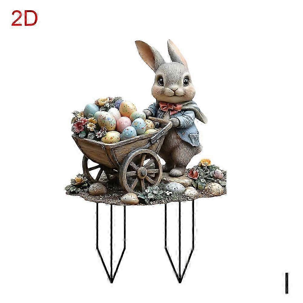 Easter Bunny Garden Stake, Garden Easter Garden Stake, Easter Decoration 2025
