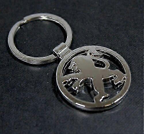 Peugeot key ring new - silver - car keyring-2025