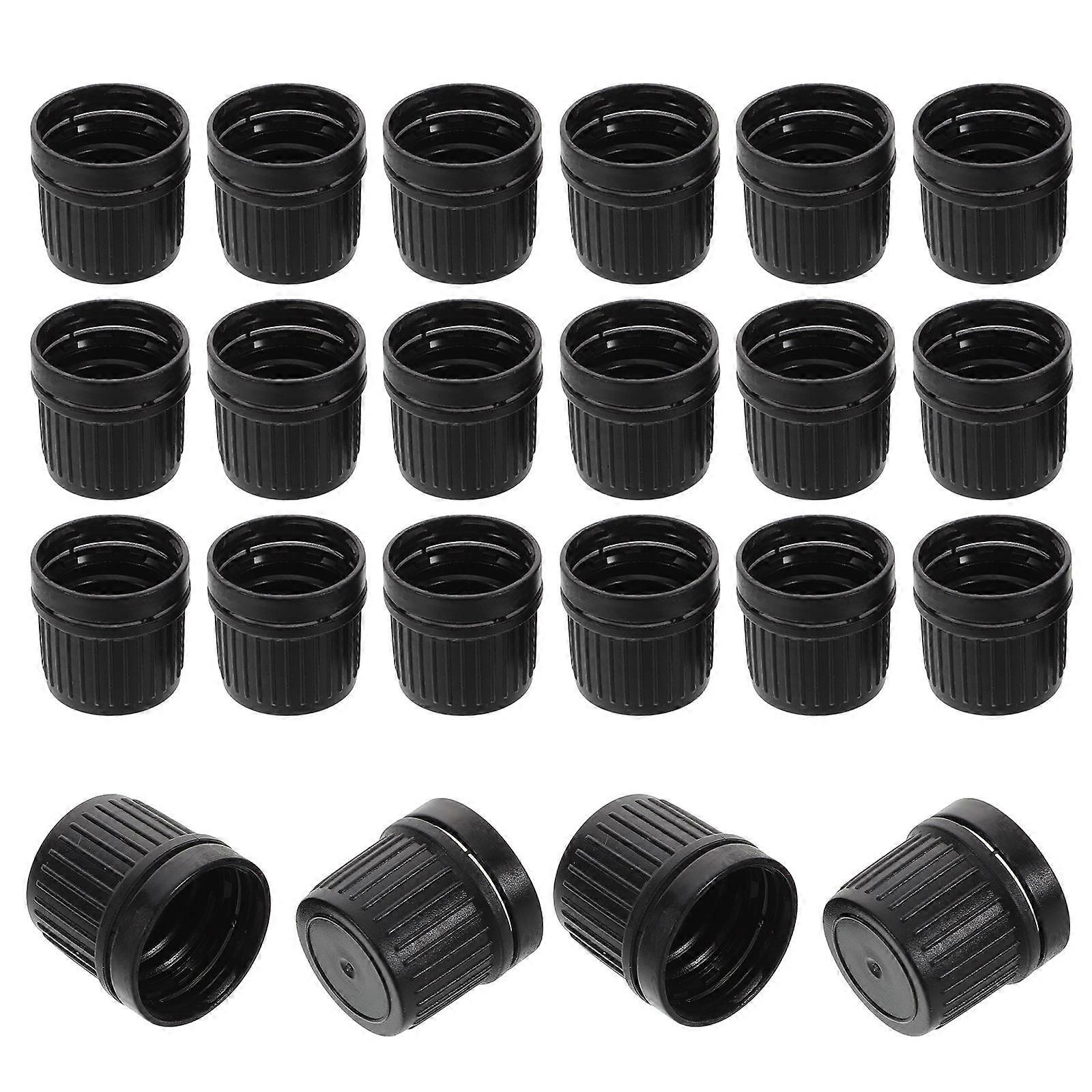Plastic Essential Oil Bottle Caps for Leak Proof Use 100Pcs