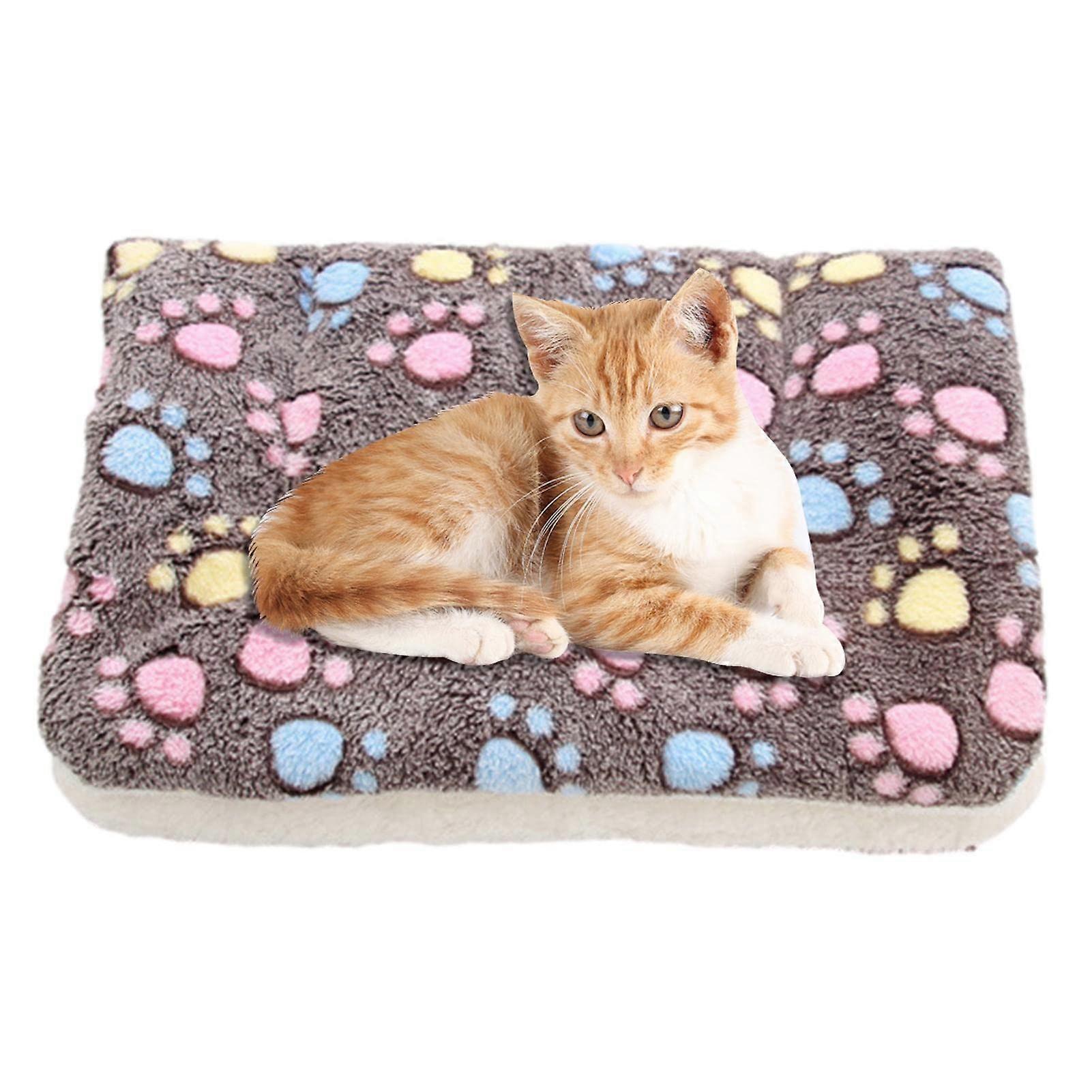 Cozy Calming Cat Blanket Ultra Soft Flannel Cat Blanket With Cute Prints For Indoor Cats And Dogs Pet Pad