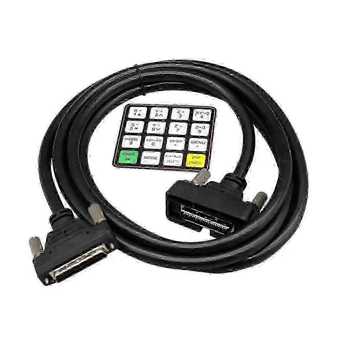 For Richauto A11 A12 A15 A18 DSP CNC Controller Cable 4M English Button Film CNC Woodworking Engravi
