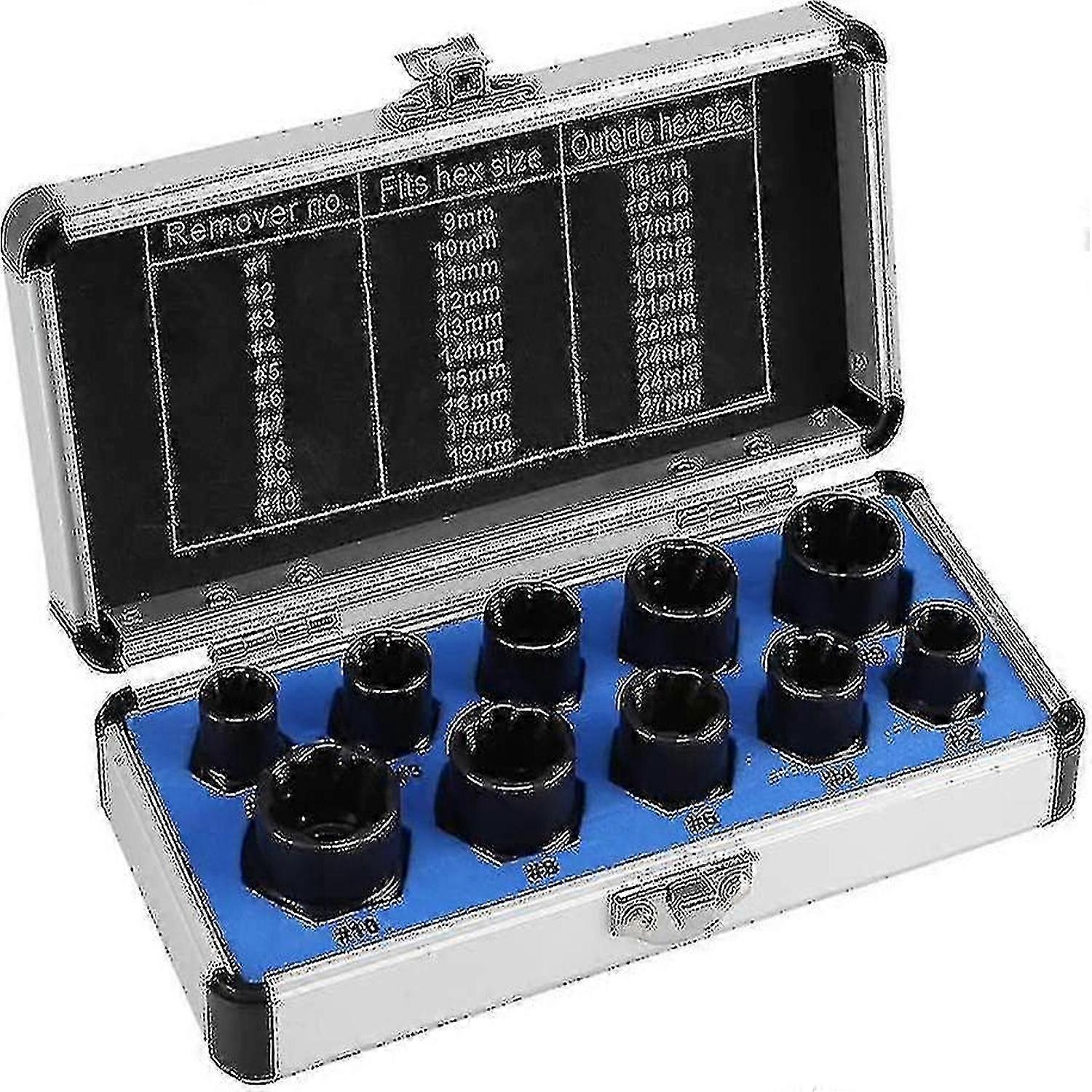 Extractor Kit, Damaged Stud Extractor Bolt Socket Kit For Removing Locking Wheel Nuts, Damaged Bolts.