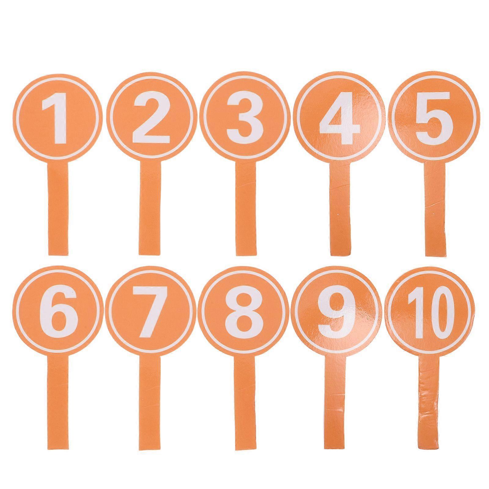 10PCS Handheld Score Paddles: Number 1-10 Voting Scoreboards Foam Score Boards Dry Erase Board for Classroom Voting and Answers Supplies