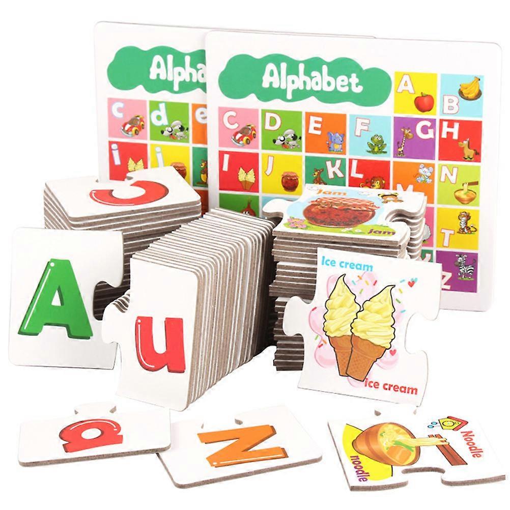 Letter Matching Cards Alphabet Puzzle Game for Kids Playset