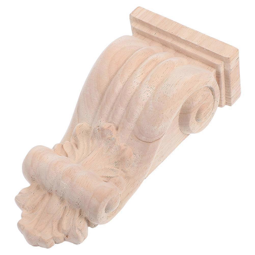 Wood Corbels Solid Wood Bracket for Wall Trim Decoration 3Pcs Set