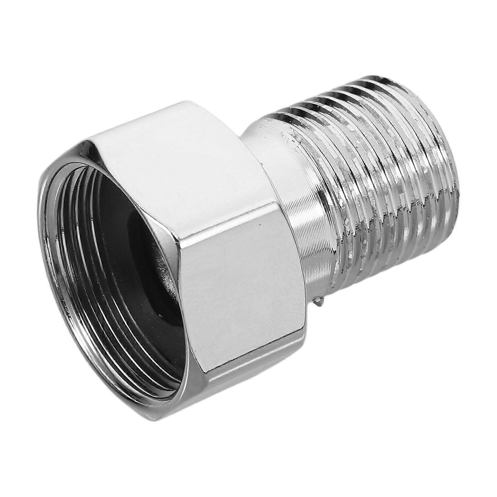 3Sets Silver Bathroom Hose Adapter Faucet Water Control Mixing Valve