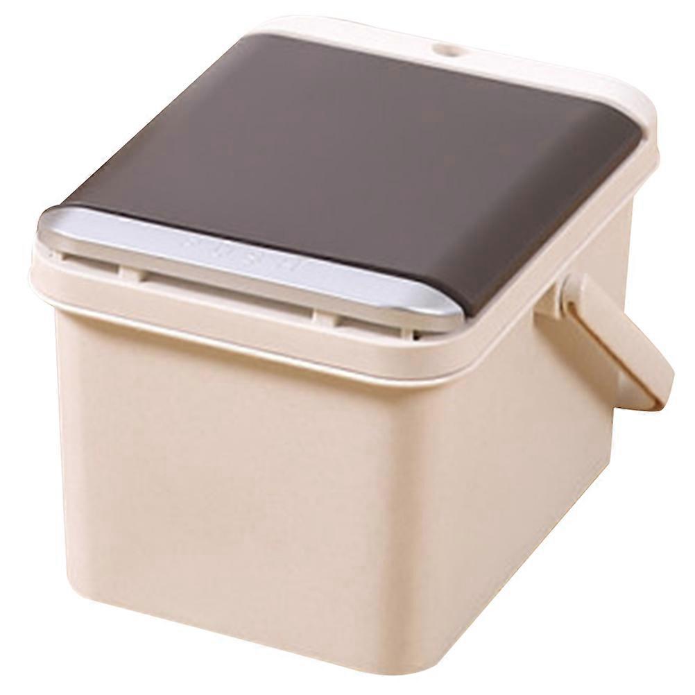 Tea Residue Filter Bucket for Storage Use 2Pcs Large Capacity Beige Holders