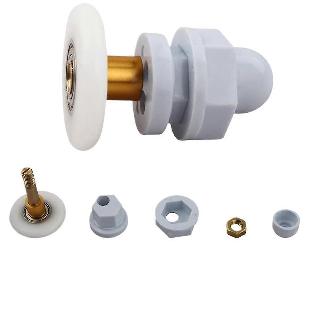 Shower Door Rollers 4x Set 25mm Durable Glass Door Wheels for 4-8mm Shower Cabins, Runners Compatible with Various Sizes