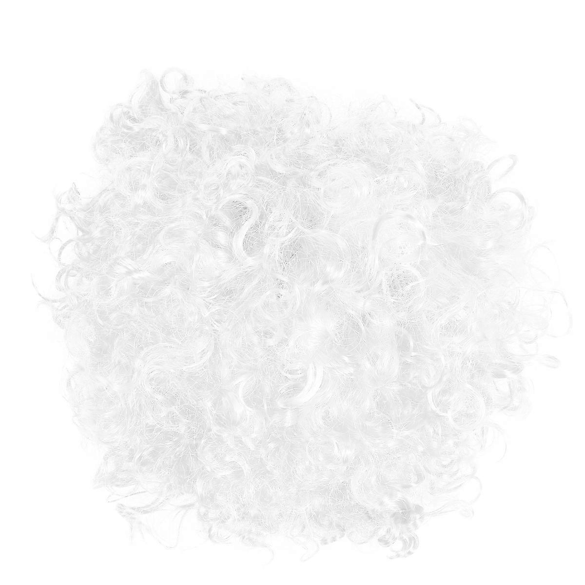 Clown Wig Fluffy Funny Wig for Performance 2Pcs Head