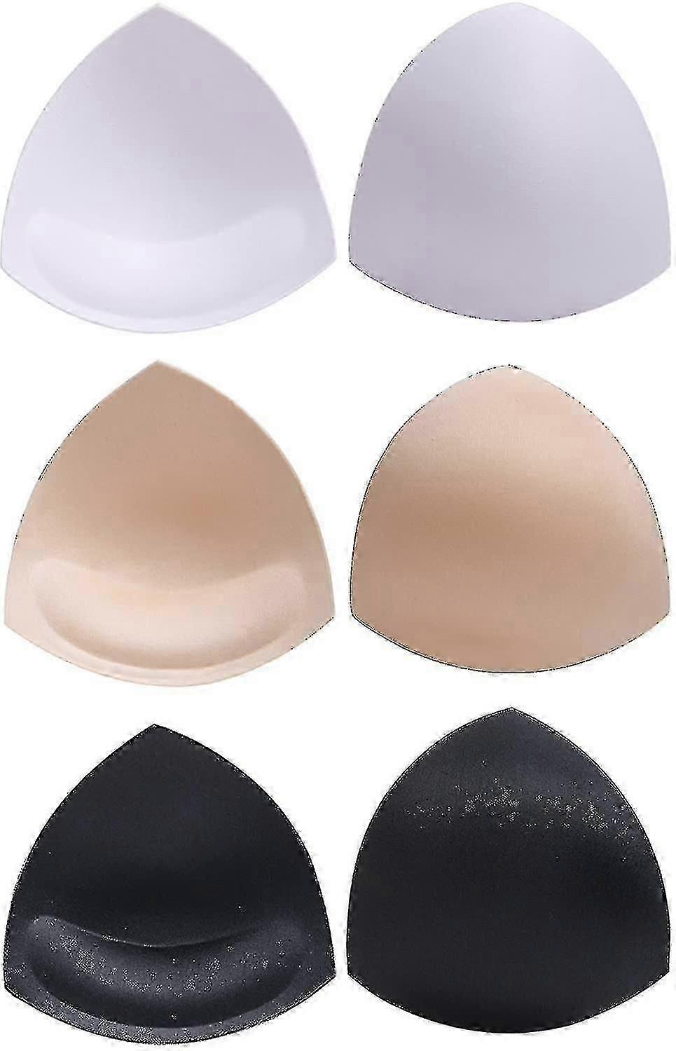 Bra Pads Bikini Pad Bra Inserts Push-up Pad, 3 Colors, Triangle Shape, Black