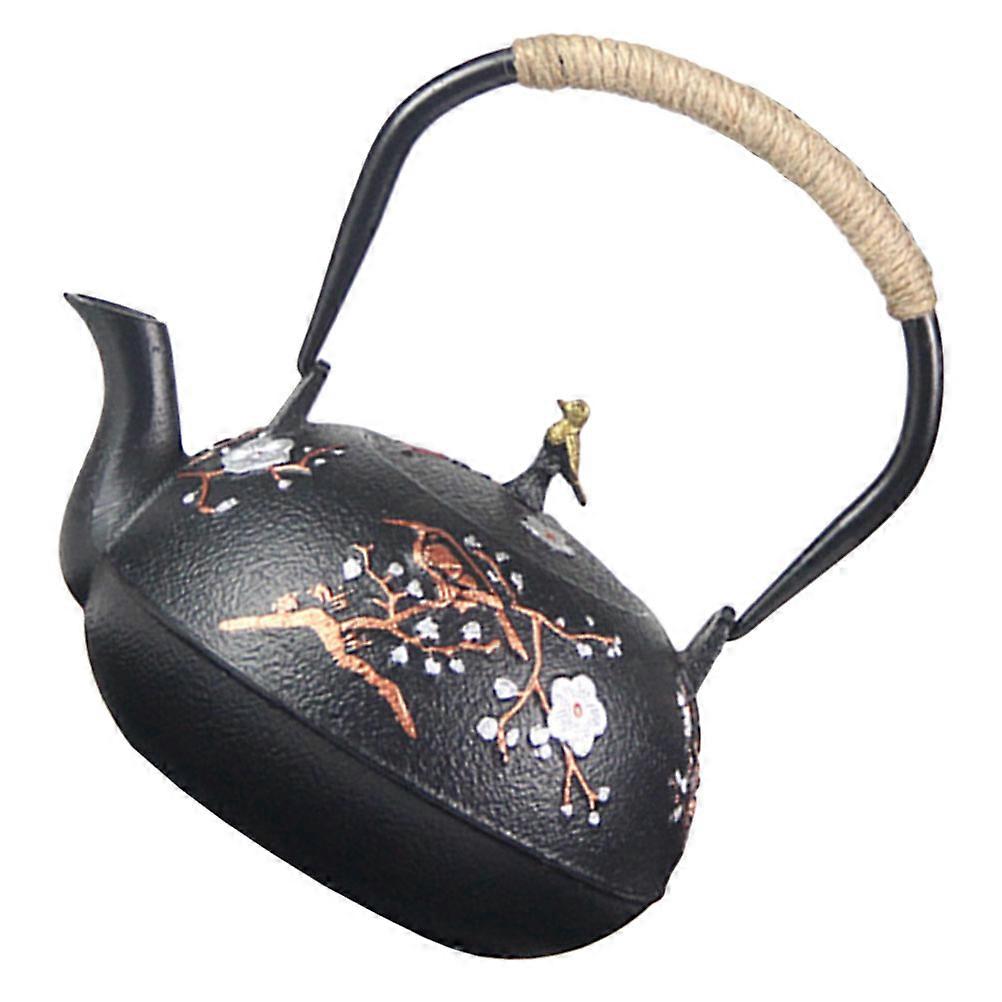 Heating Water Kettle Iron Teapot For Beverage Preparation Practical Design 7.86X3.73X7.86inch 1Pcs