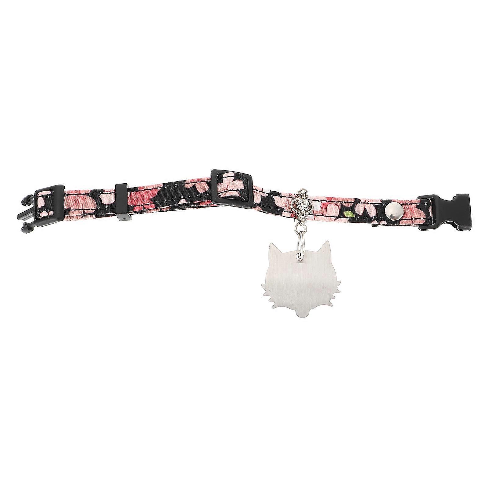 Simple Neck Strap Dog Collar With Pet Name Card For Small And Medium Size Dog Owners 1Pcs