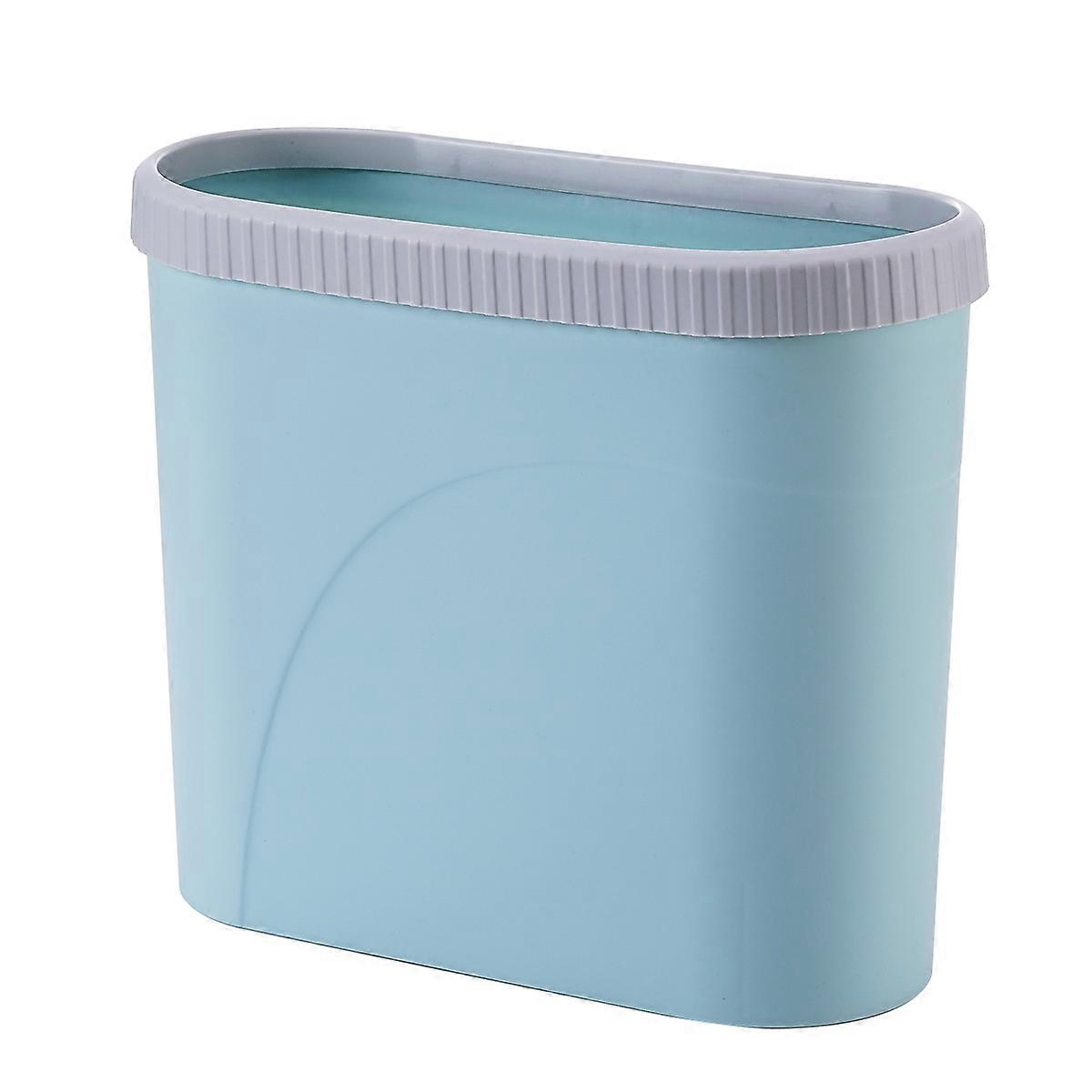 Rubbish Box Household Garbage Can for Home 2Pcs Sky-Blue Waste Bin
