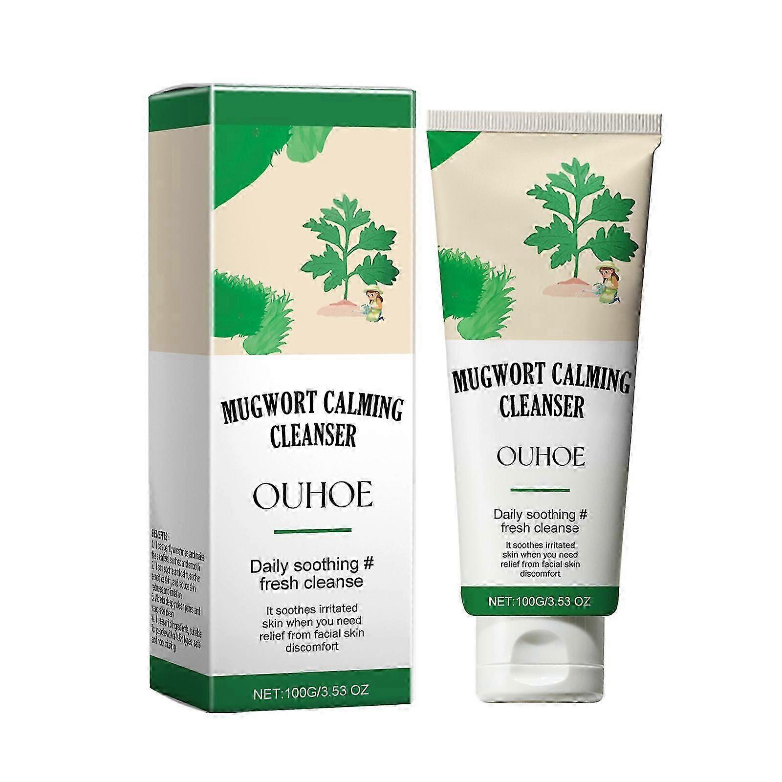 Mugwort Calming Cleanser, Calming, Soothing, Mild Low pH Face Wash for Sensitive Skin