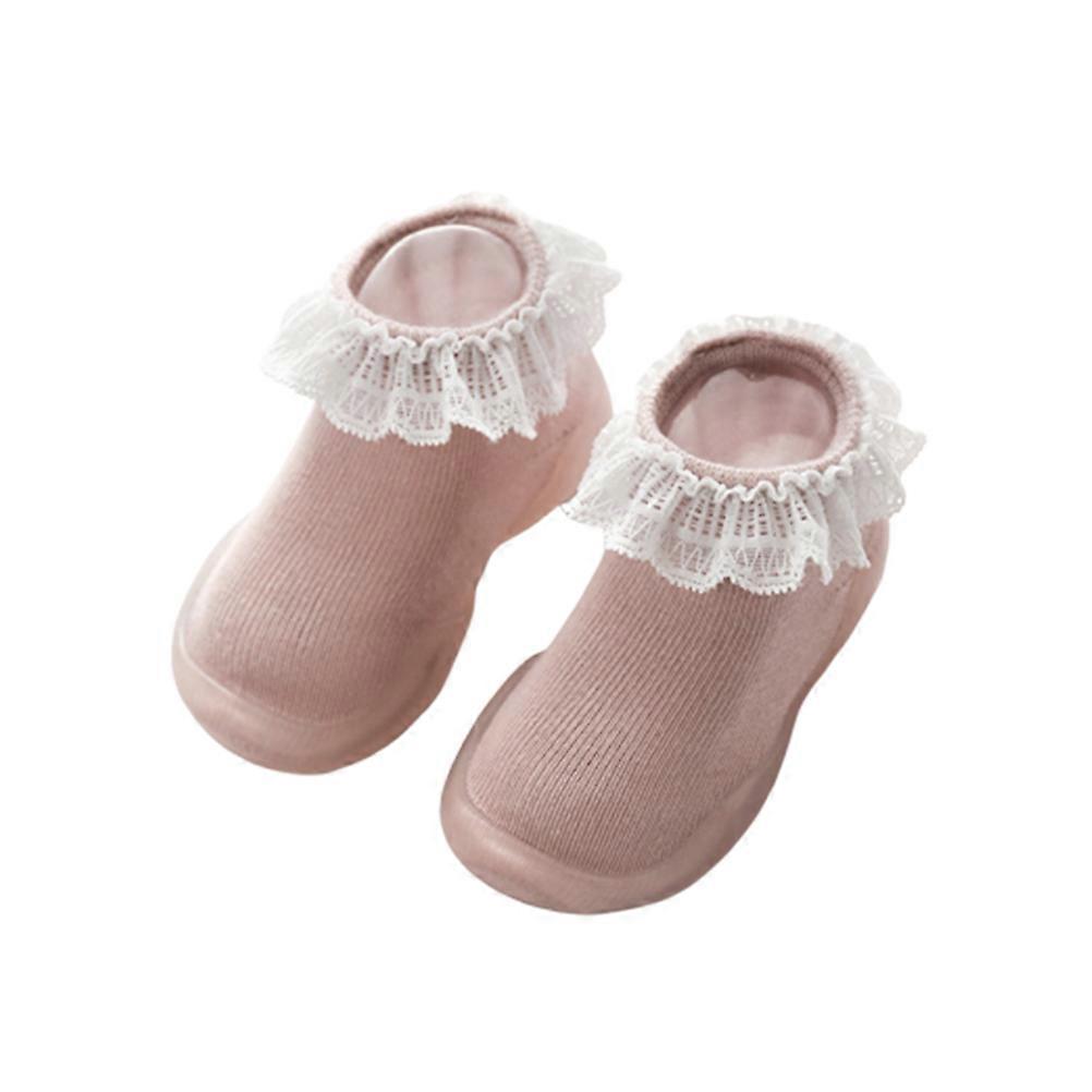 Baby Ankle Sock Non-Slip Skid-Proof Socks for Baby 1Pair Pink