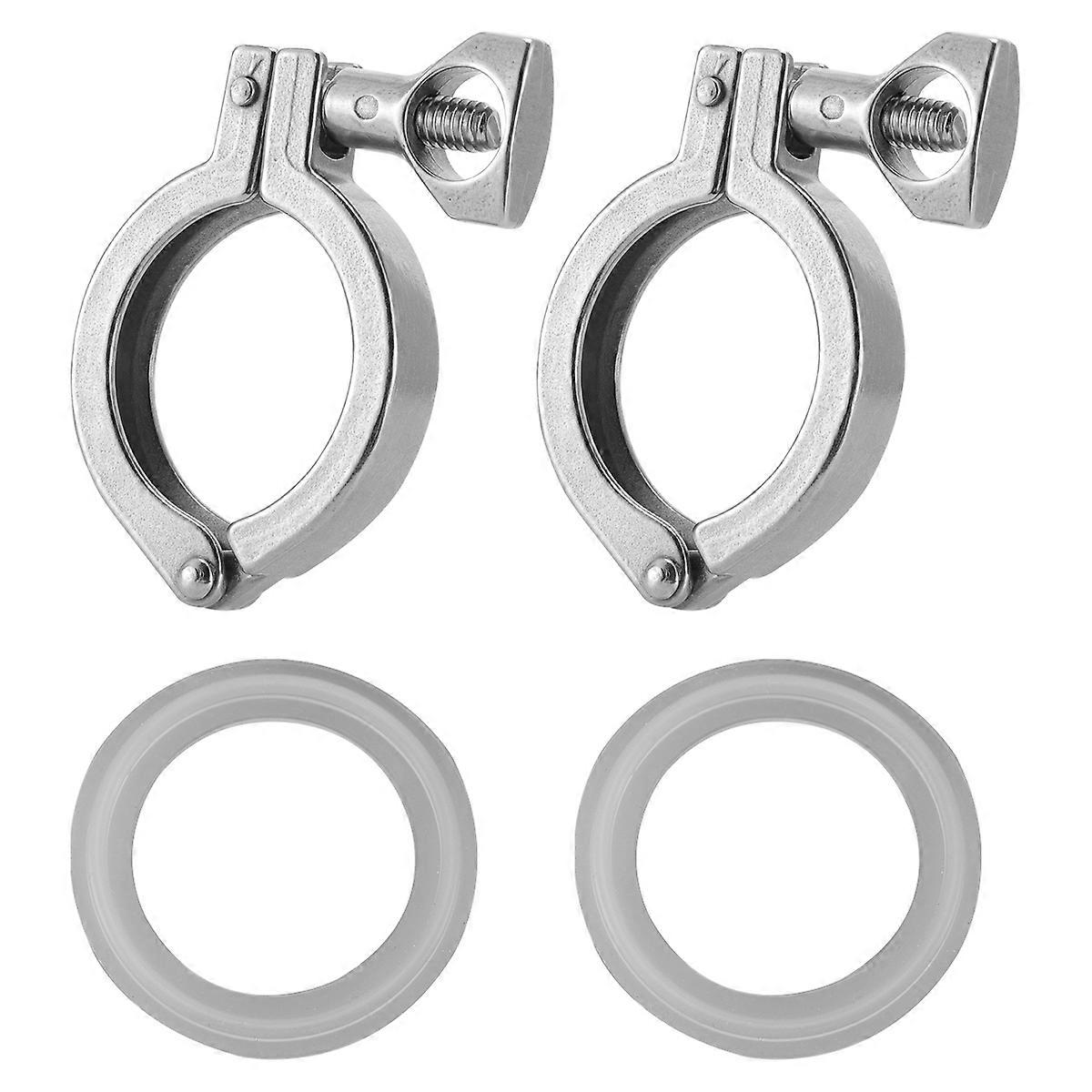 304 Stainless Steel With Silicone Gasket Single Pin Design Perfect For Dairy Equipment Use 1.5 Inch Size 4 Sets