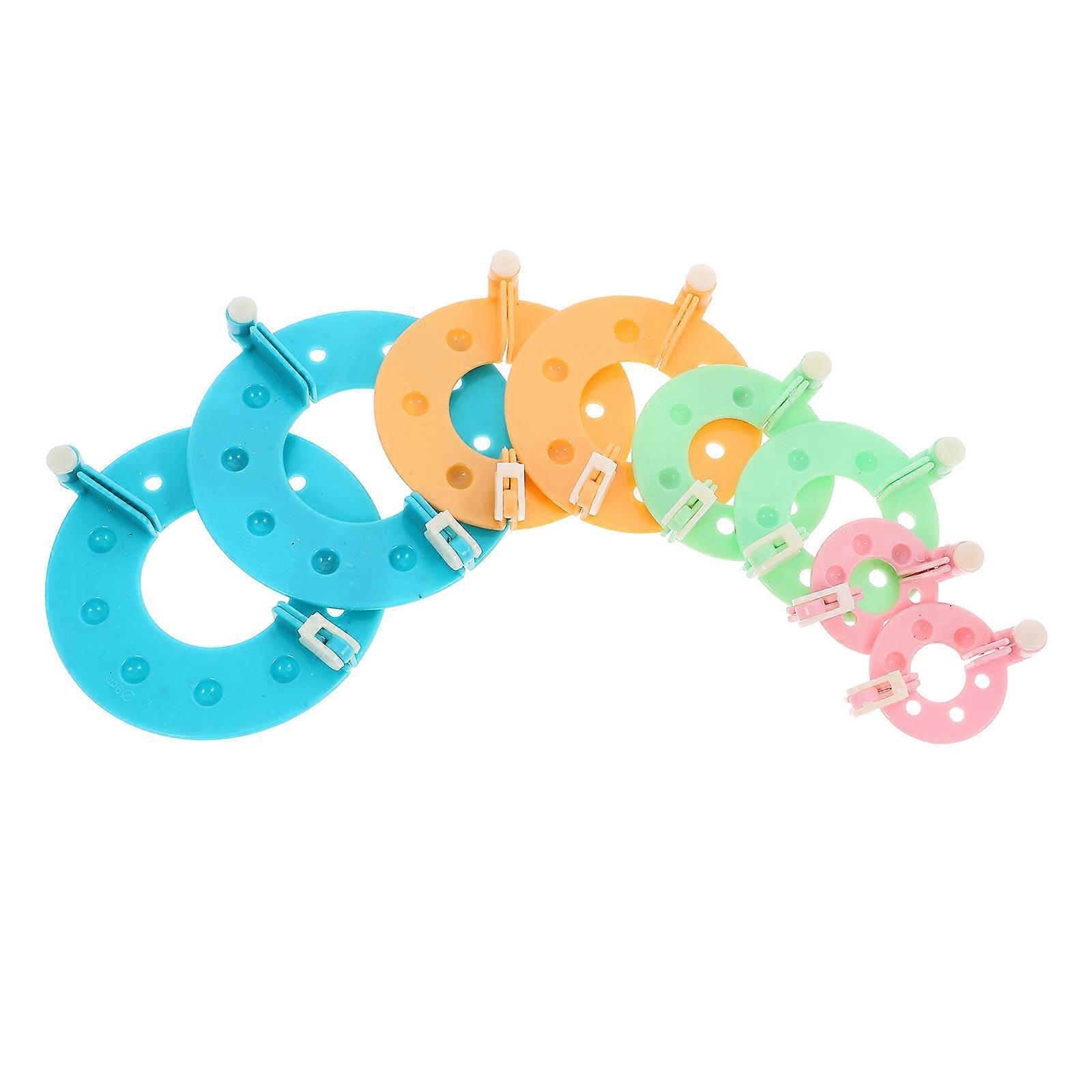 Plastic Pompom Maker Craft Tool For Children Activities Multiple Sizes Easy To Use 4 x Pompom Makers