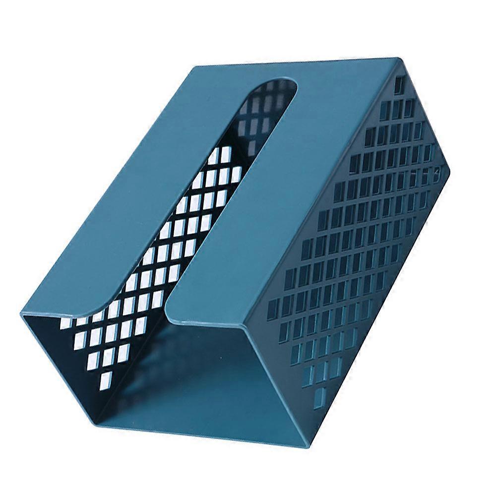 Punch-Free Tissue Storage Box Rectangular Shape For Toilet Bathroom Decoration Navy ABS Material 4Pcs