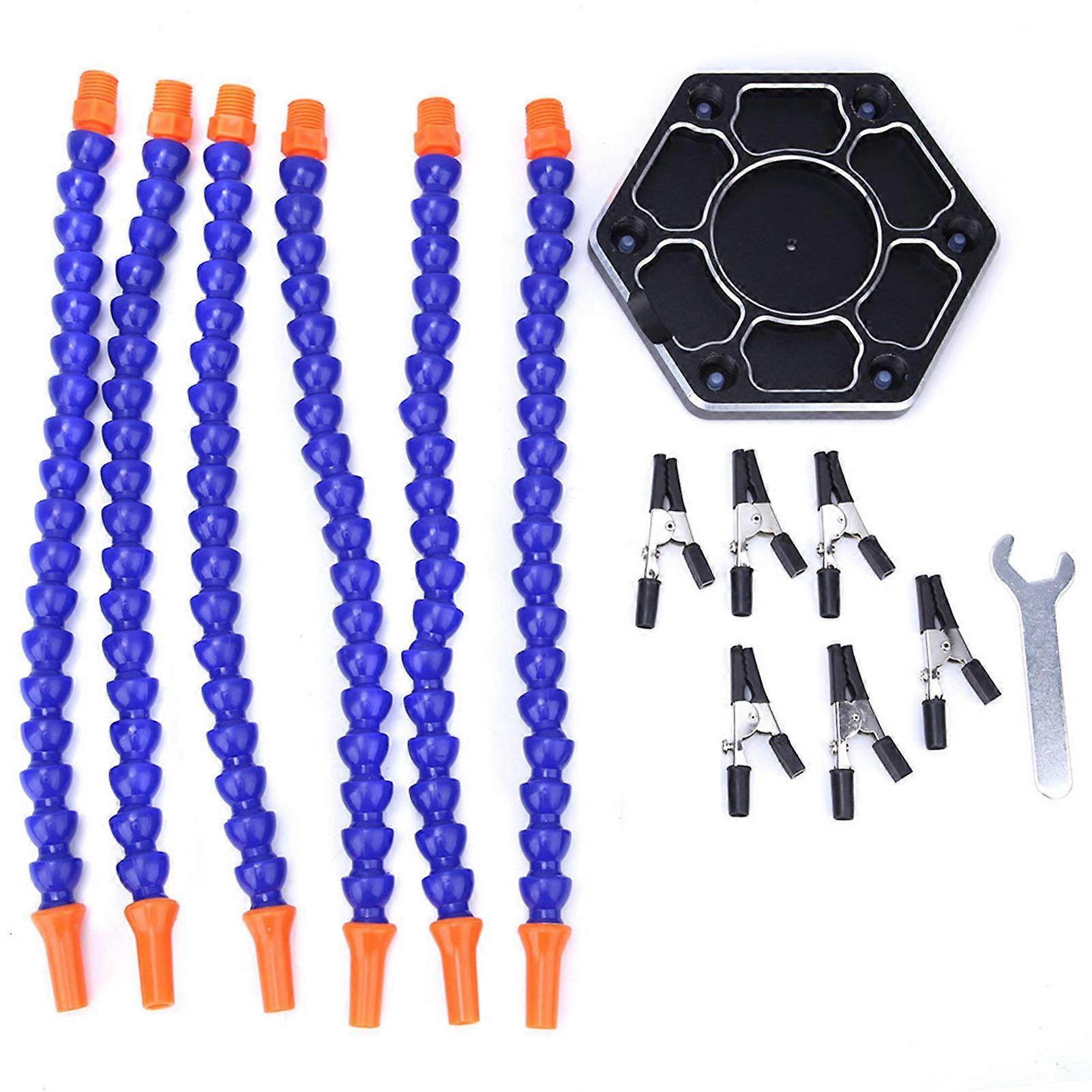 High quality  Ordinary movable six-claw welding assistant installation table-blue