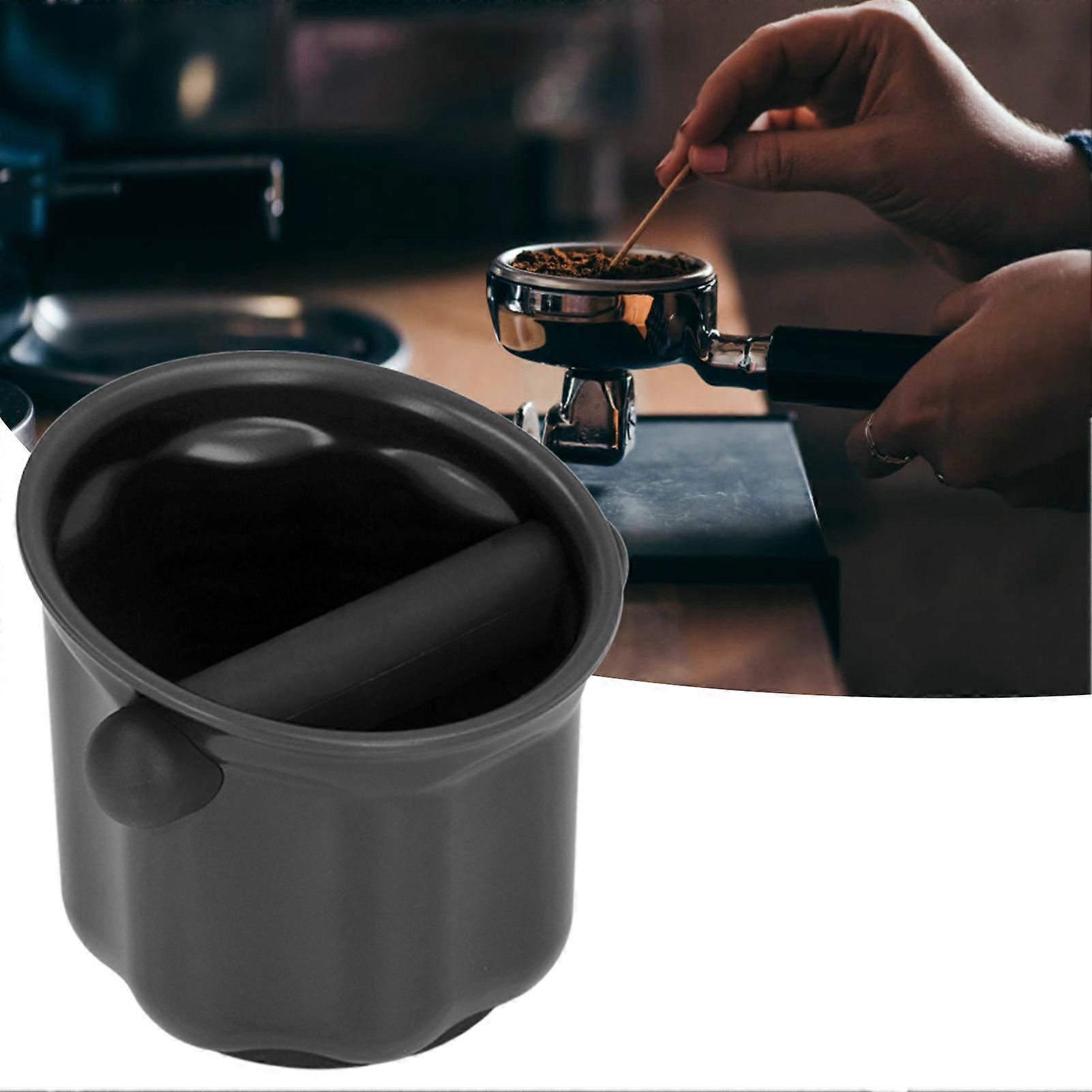 Coffee Knock Box 12.5cm ABS Durable Black Dump Bin 316g
