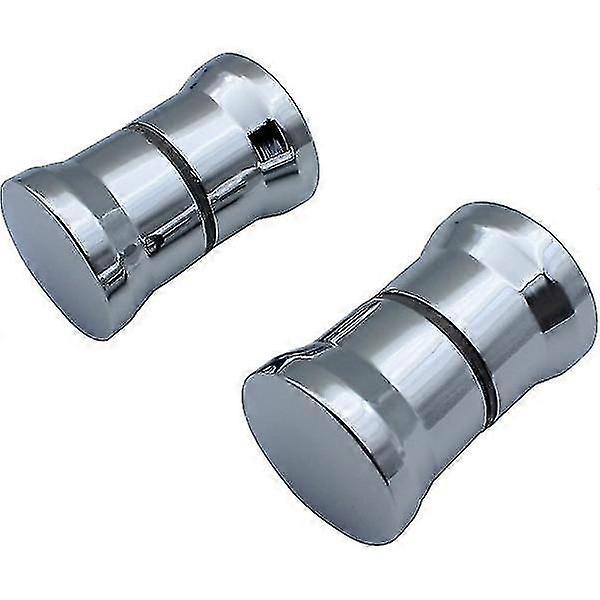Replacement Parts for Round Chrome Glass Door Knobs and Pull Handles with Shower Wall and Screen