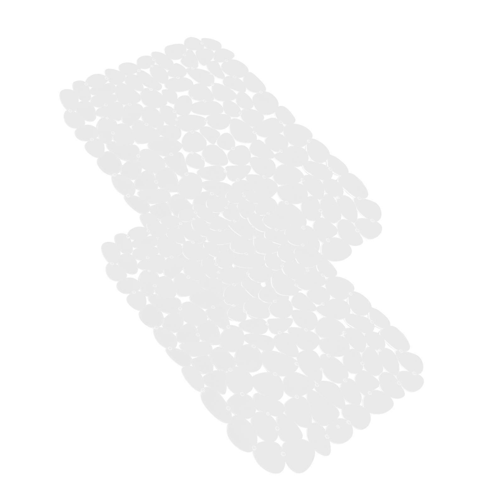 Kitchen Sink PVC Mat for Draining with 4Pcs Transparent Non-Slip Cushions