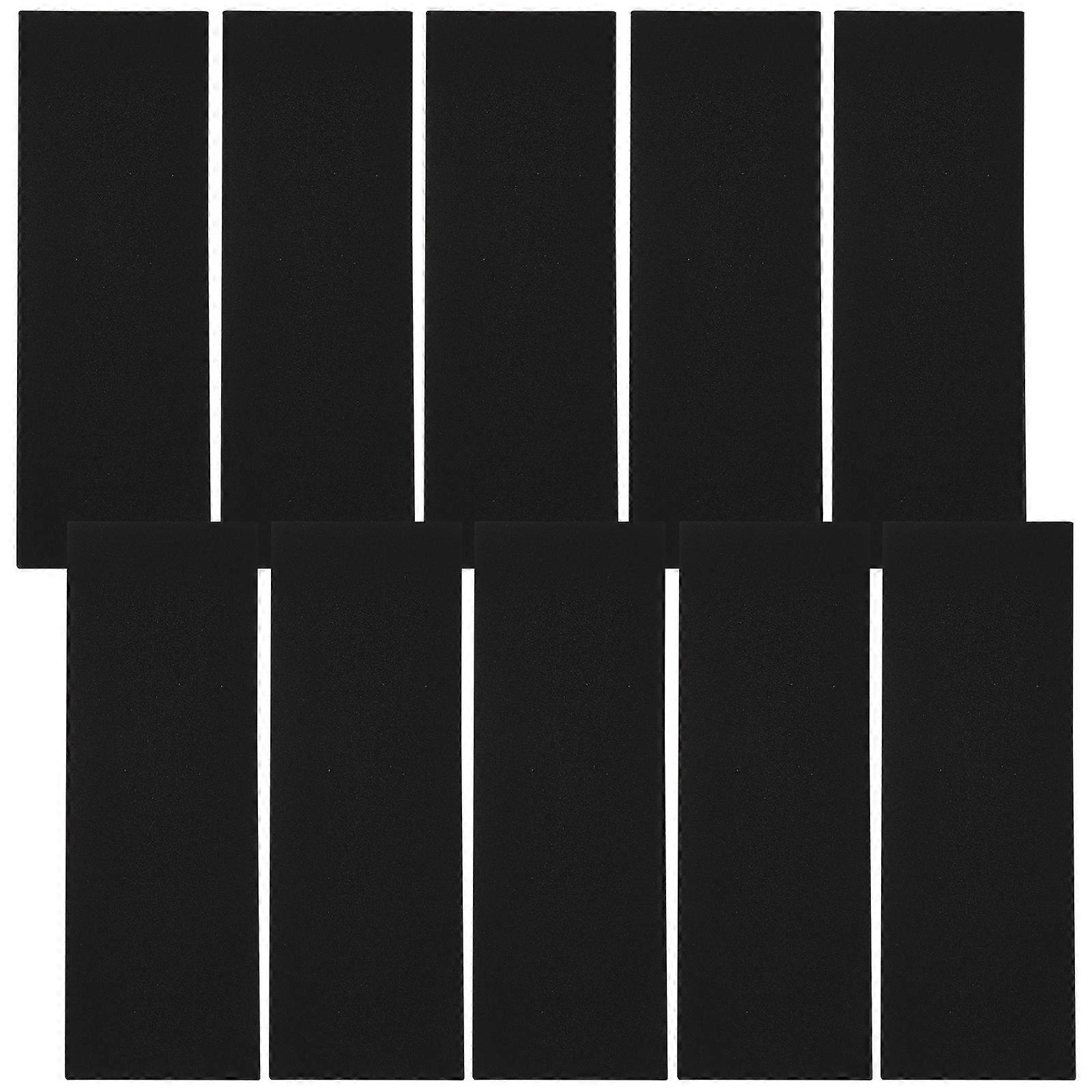 Nonslip Fingerboard Grip Tape 30 Pcs Designed For Finger Skateboard Daily Use Featuring Rectangular Shape And Black Color