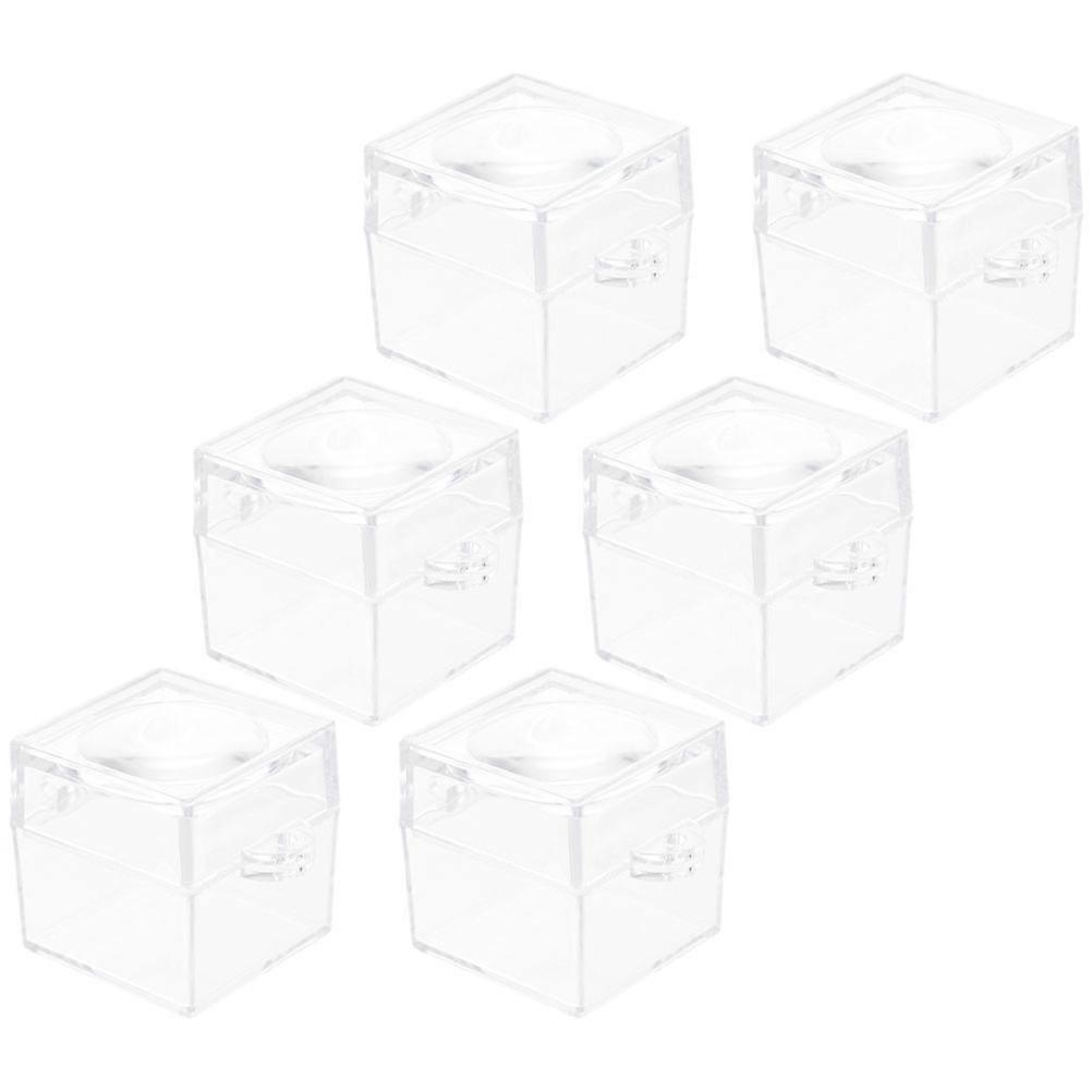 Cute Magnifier Box Quick-Release Catching Insect Tool Portable Magnifying Jars Household Item 4X4X4CM 6Pcs