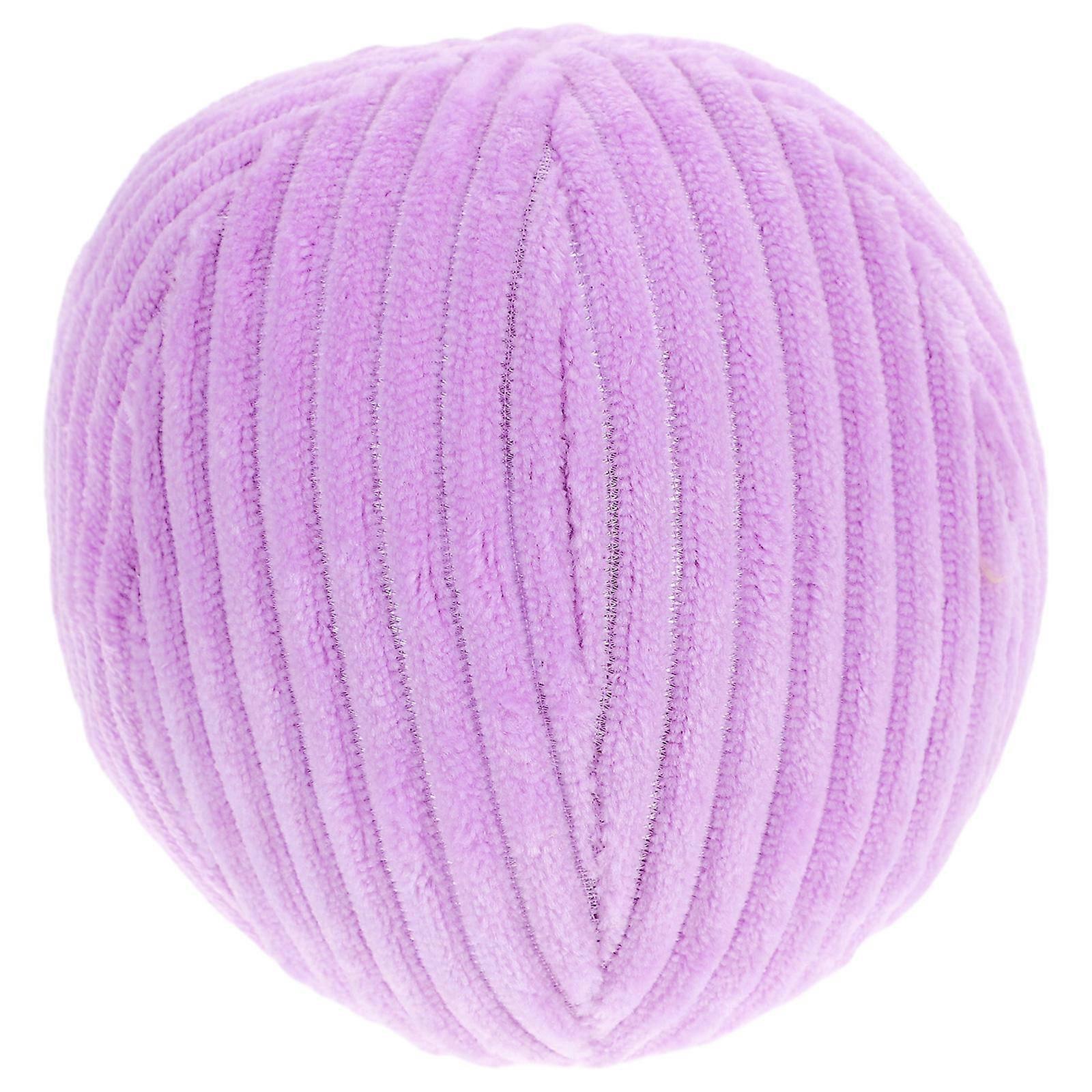 Dog Teething Ball Plush Chew Toy For Pet Dog Owners 10x10cm Violet 1 Set