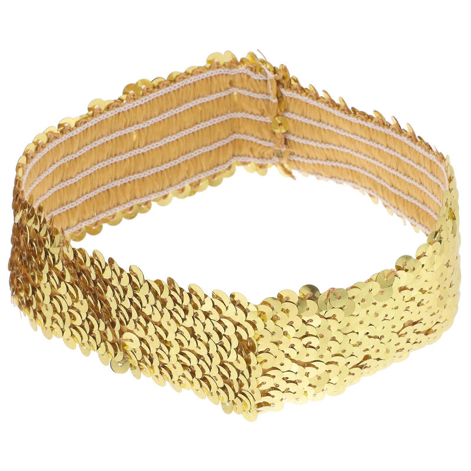 Sequins Hairbands Elegant Headwear Women Girls Alloy Spandex Photo Prop Cheerleader 1Pack