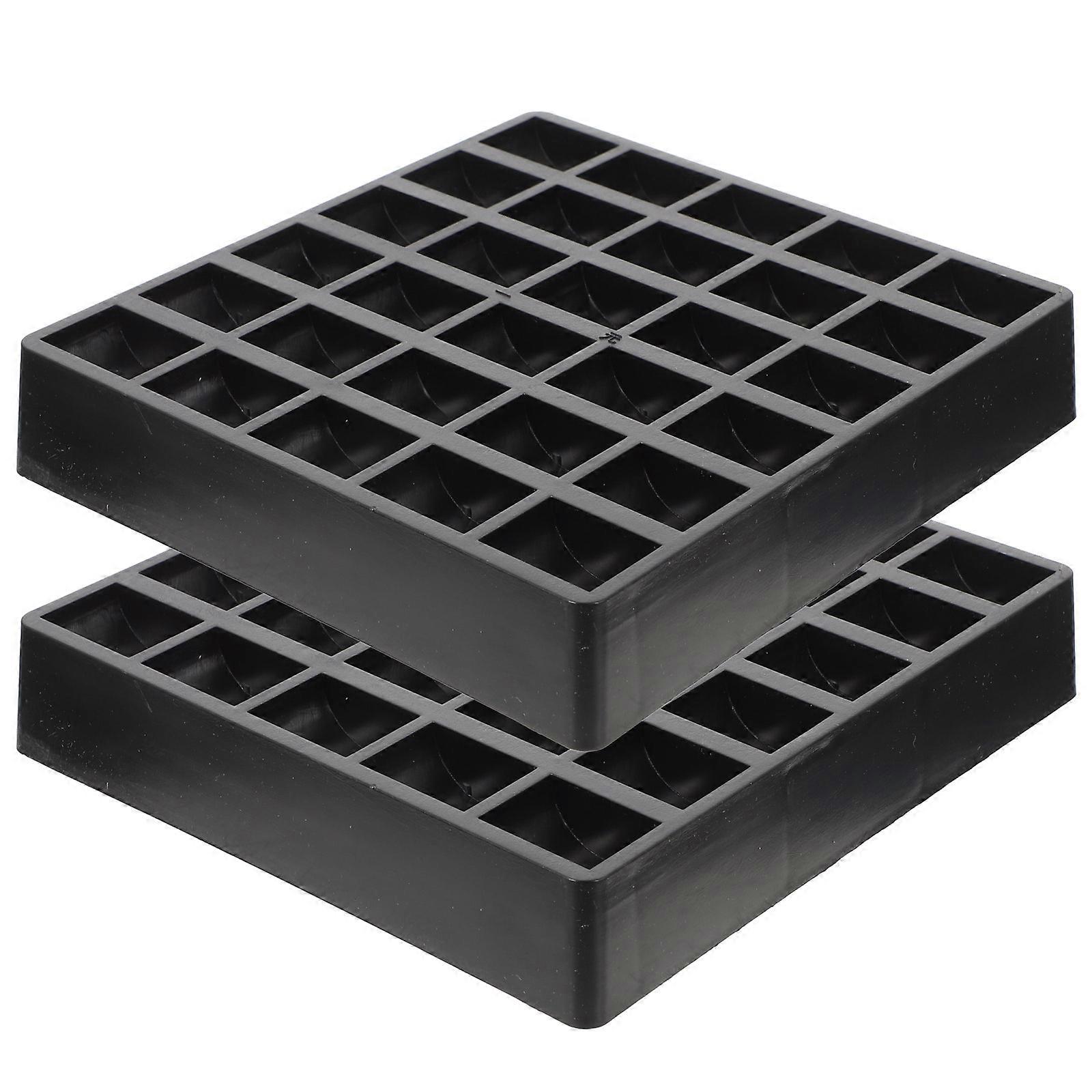 Coin Storage Box Coin Container for Market Use 4Pcs Black