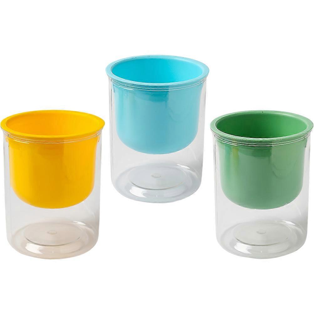 Plastic Self Watering Planter Flower Pot for Indoor Plants 15Pcs Set