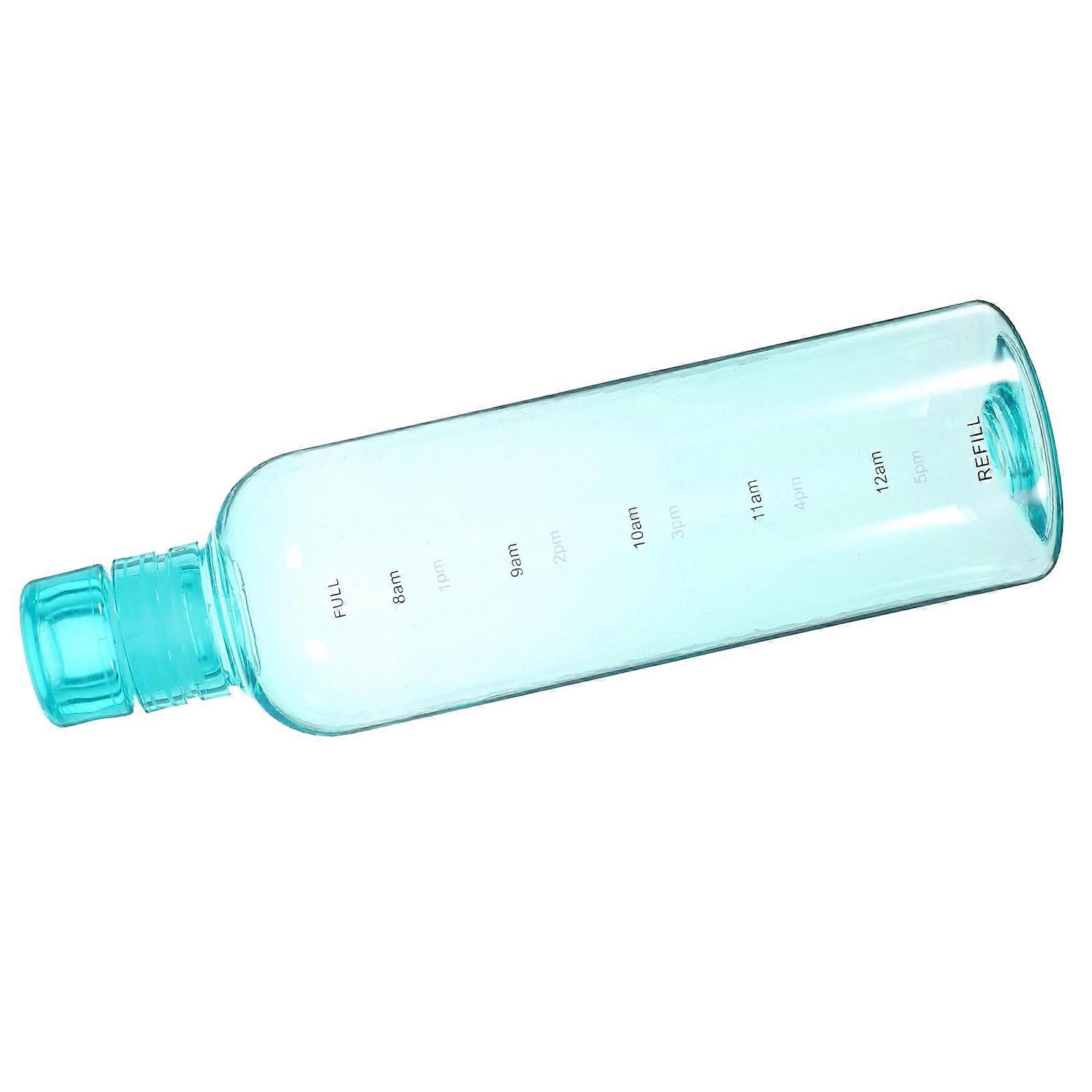 Transparent Water Bottle with Time Scale Portable Drinking Bottle 4Pcs Set