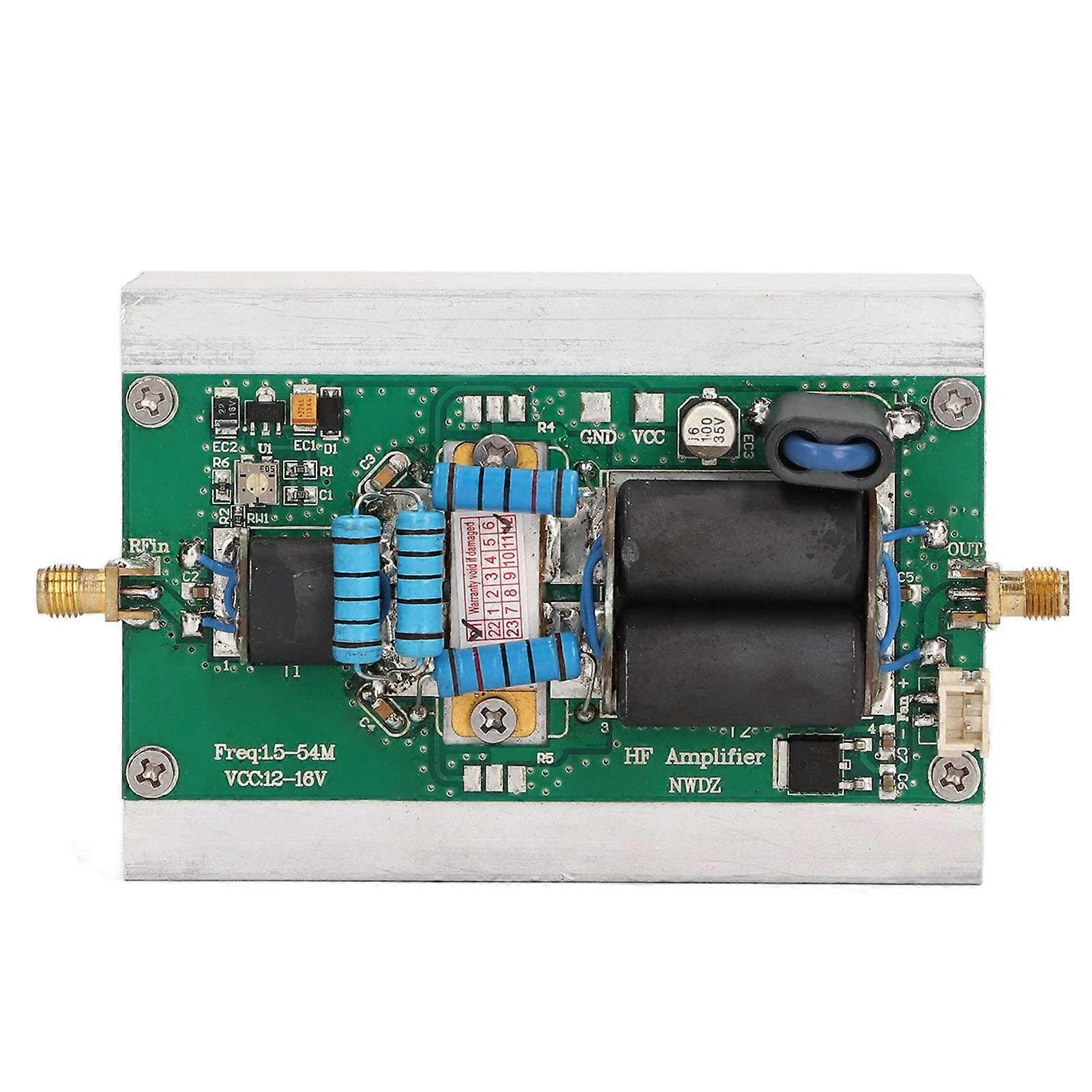 Linear HF Power Amplifier 1.554MHz SSB Low Power Amplifier Board for YAESU FT817 KX3 CW AM FM HAM Radio 50W
