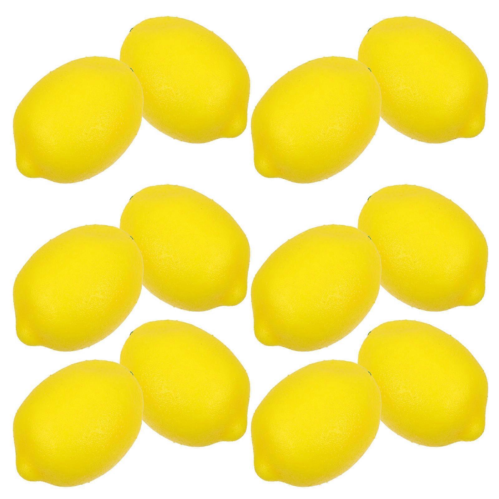 Lemon Model Decor for Photography with 36Pcs Artificial Display Props