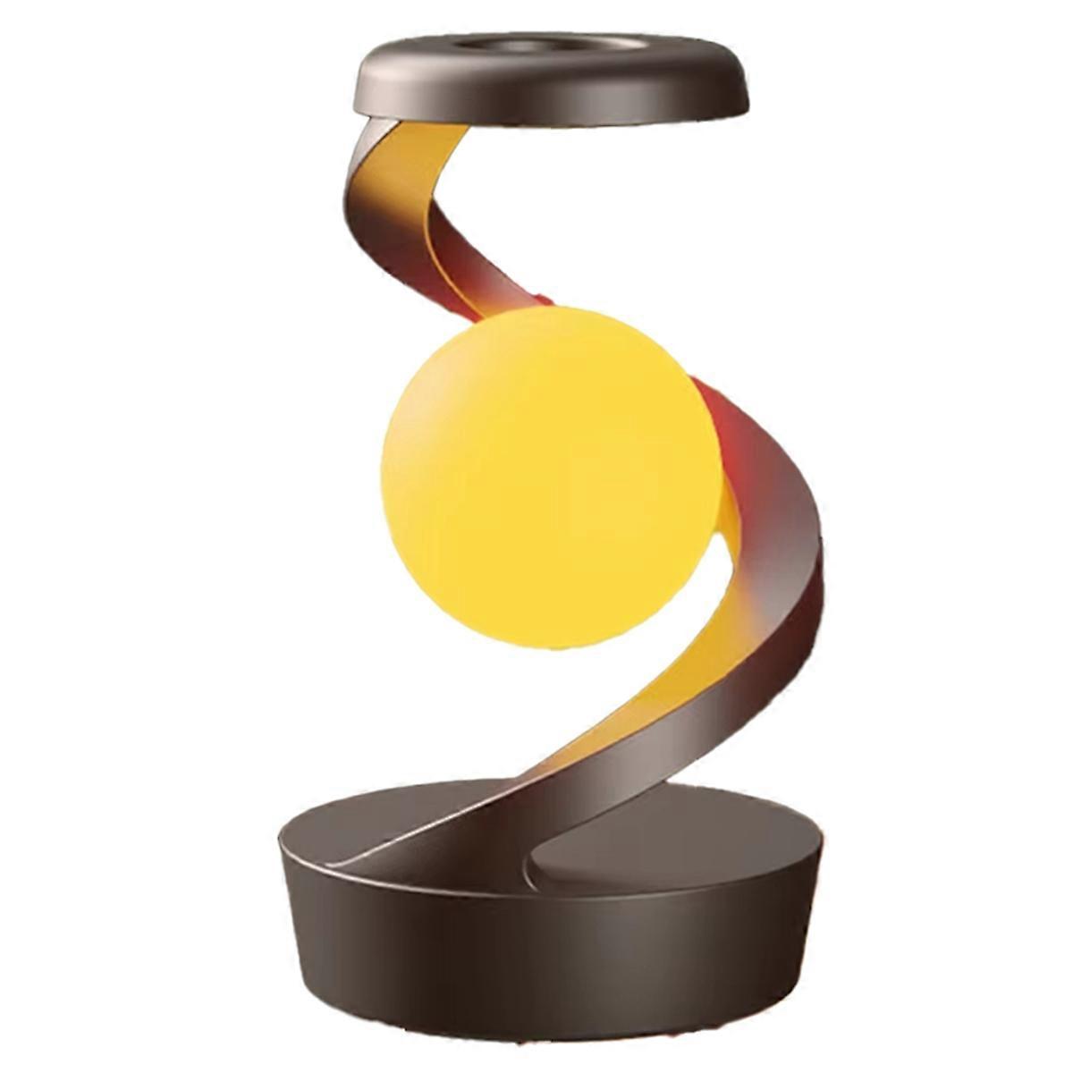 LED 360° Rotating Night Light With Wireless Charger Grey