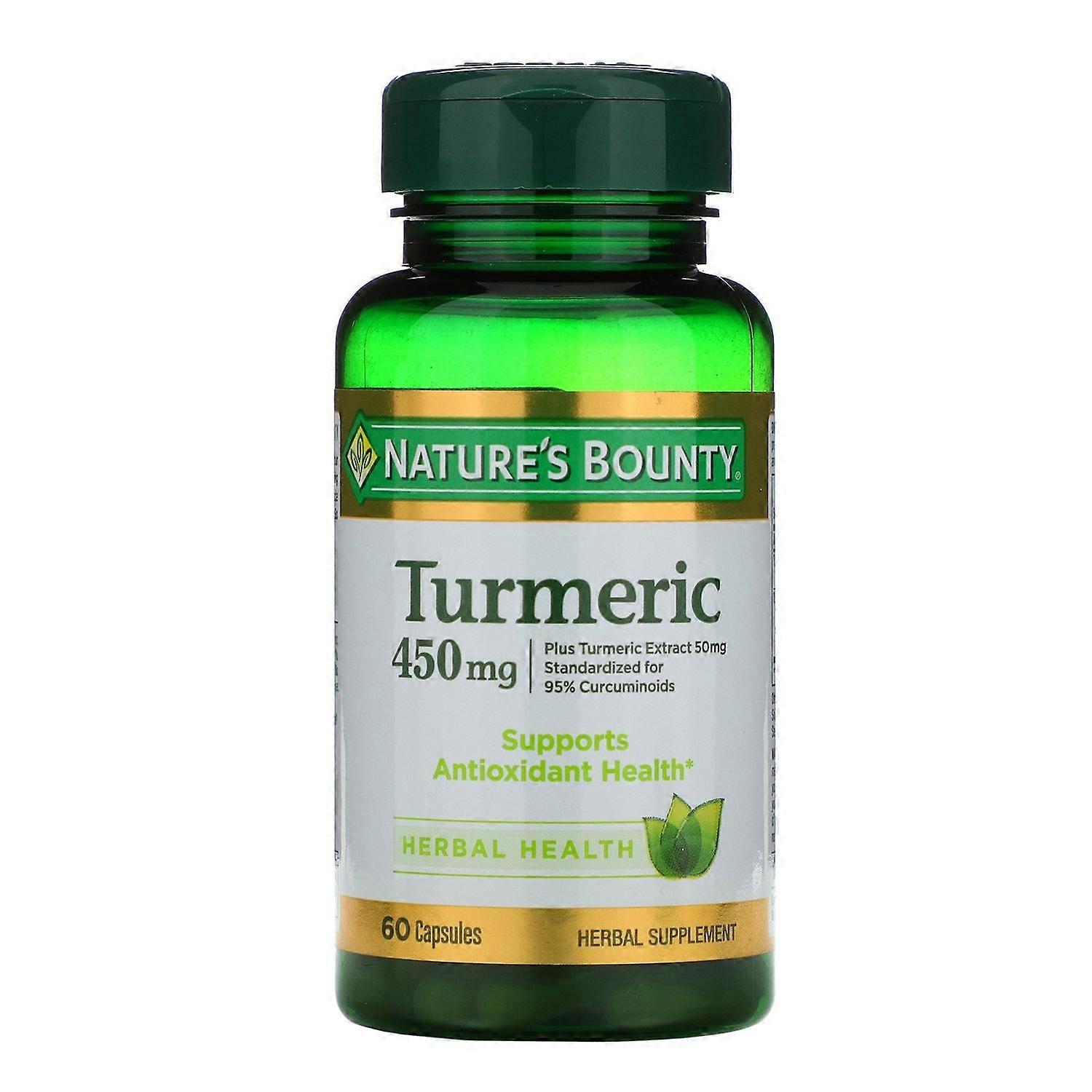 Nature's Bounty, Turmeric, 450 mg, 60 Capsules