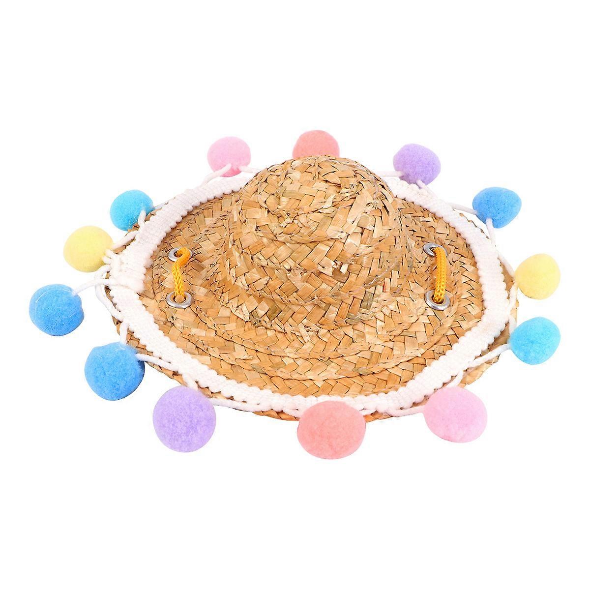 Hat Breathable Woven Hat for Pets 1Pcs