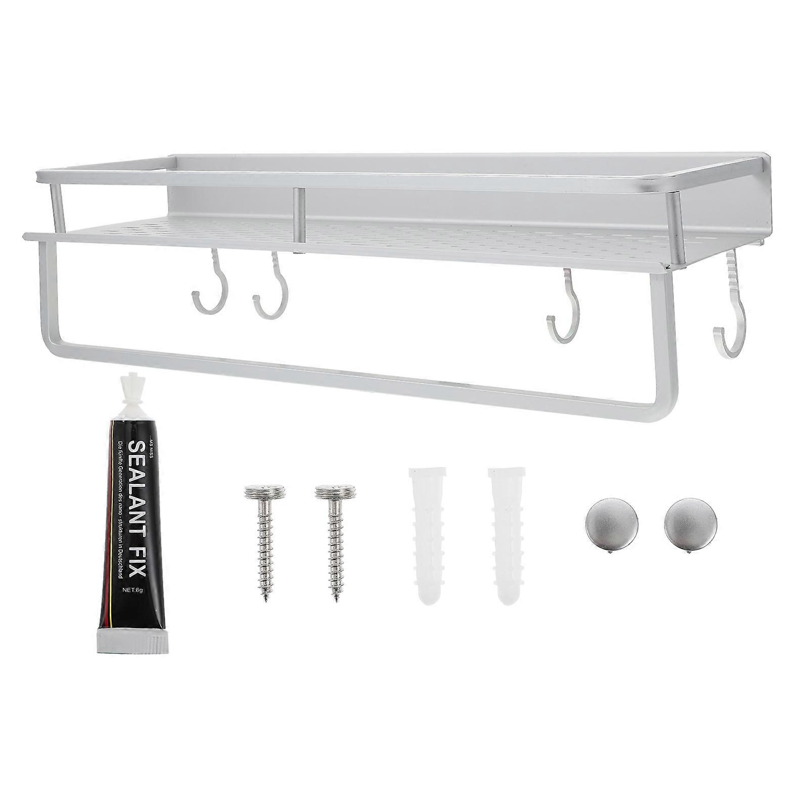 Punch-Free Storage Rack Simple Bathroom Holder for 3Sets Use