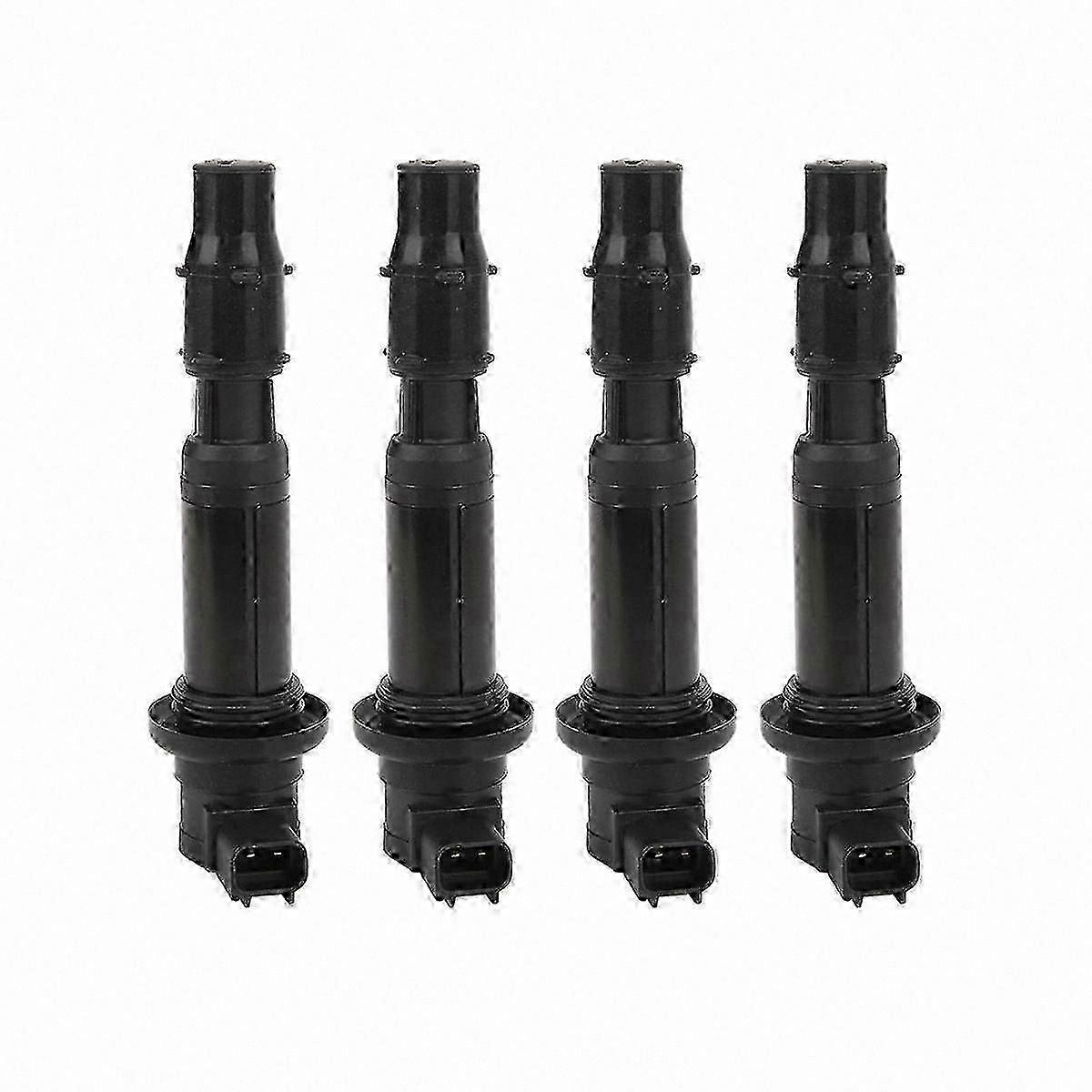 4-Pack Ignition Coils Compatible with  Ninja ZX6R Motorcycle Components F6T553