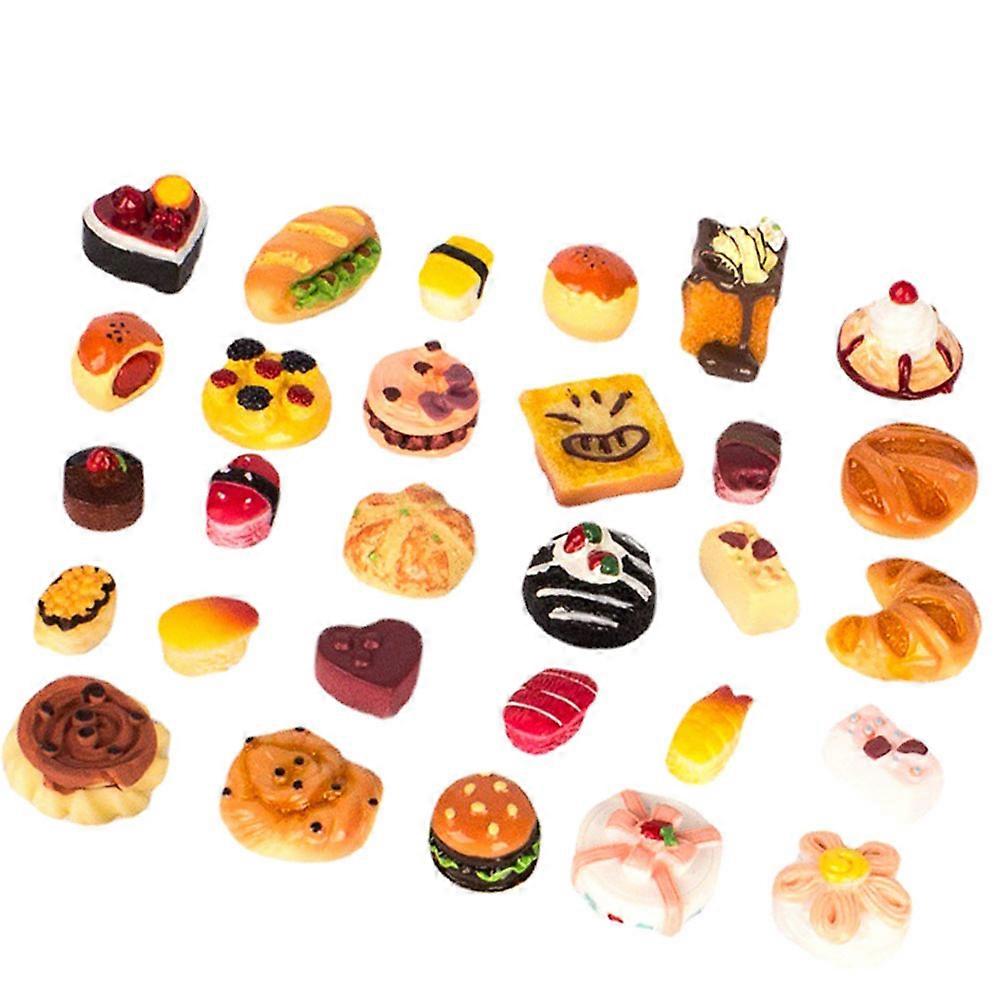 Simulation Food Toy Miniature Food Toy Set For Kitchen Scene Decor Assorted Color 1 Set