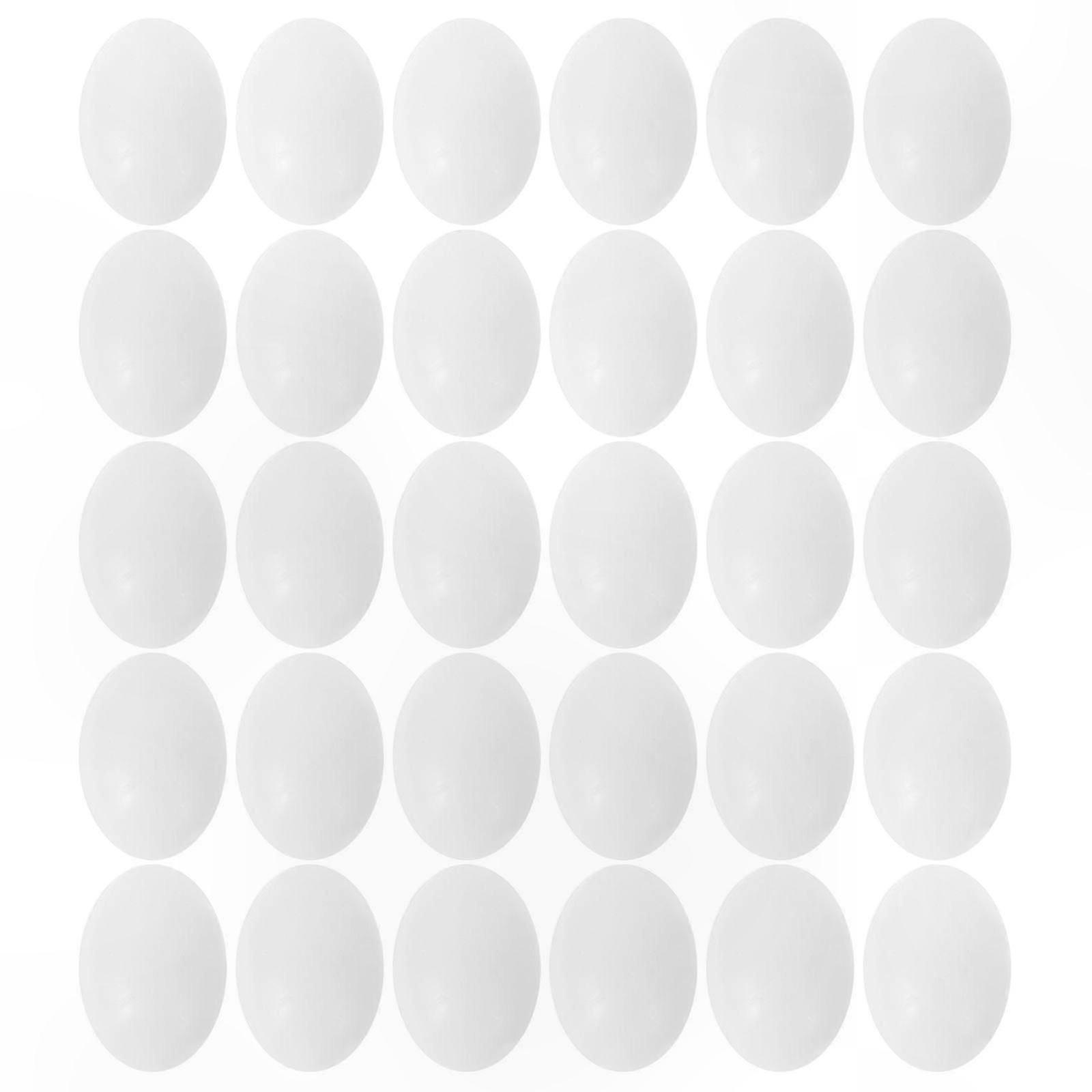 30-Pack Durable Plastic Pigeon Eggs to Trick Birds and Discourage Nesting Behavior
