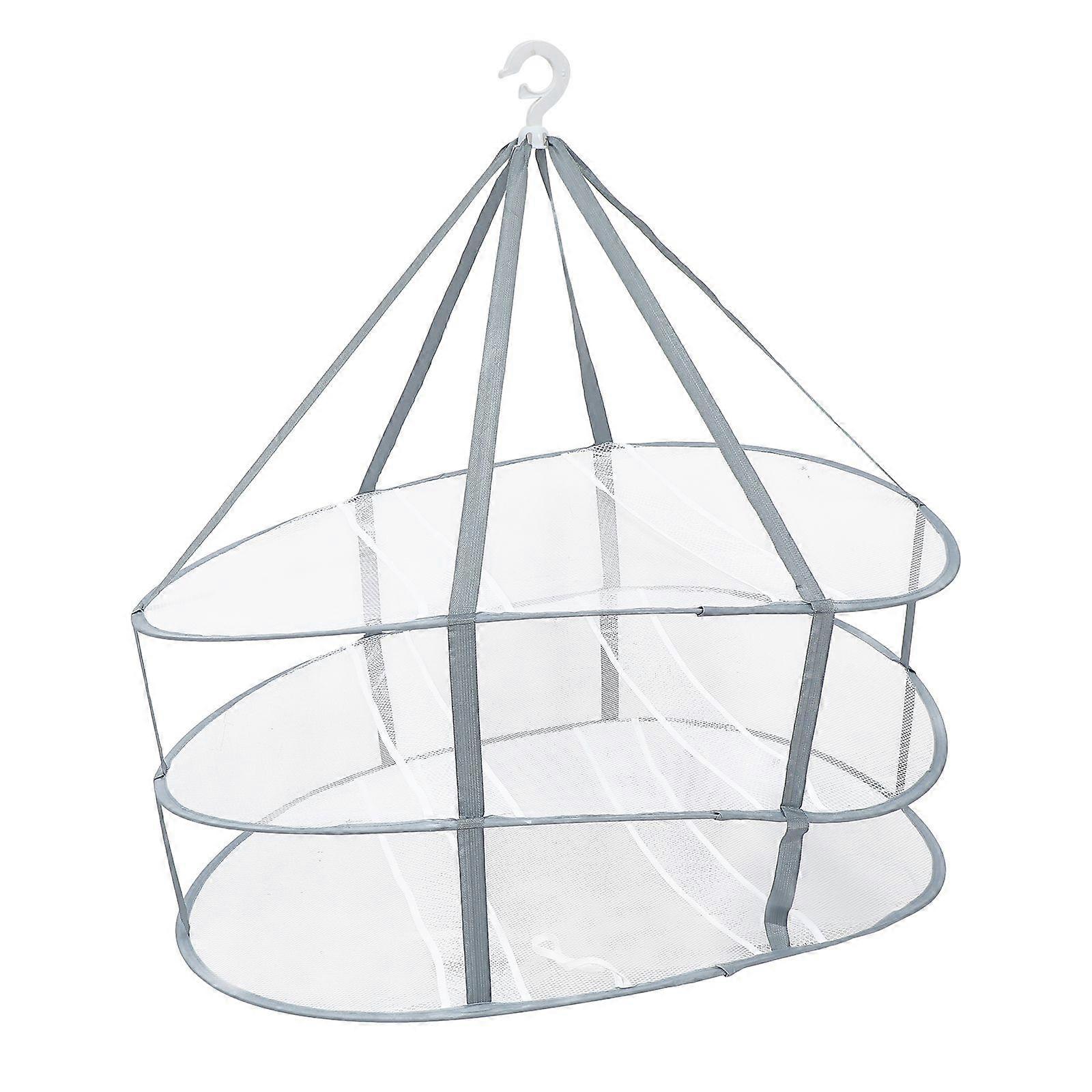 1Pc Foldable Multifunctional Clothes Drying Cloth Art Rack for Home Balcony