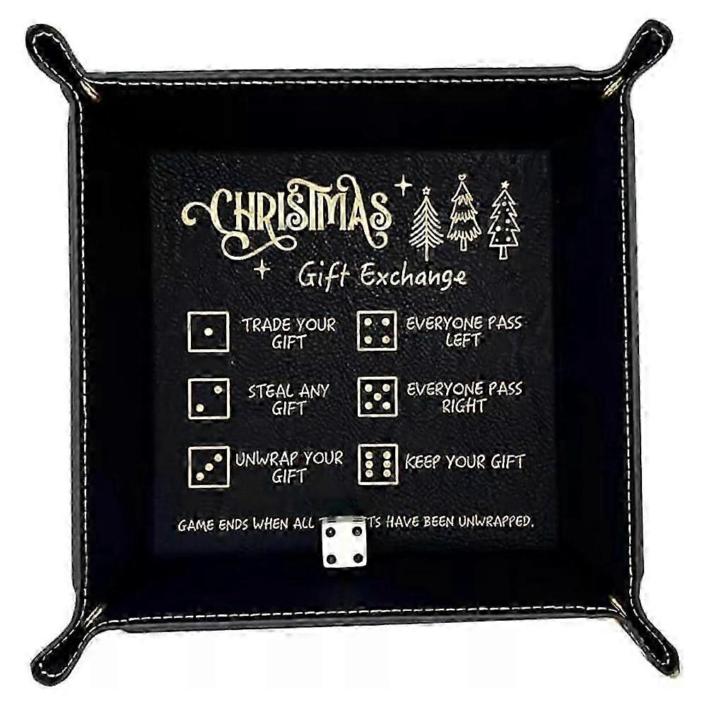 Christmas Dice Tray for Gift Exchange GamesNovelty Exchange dice Game Tray