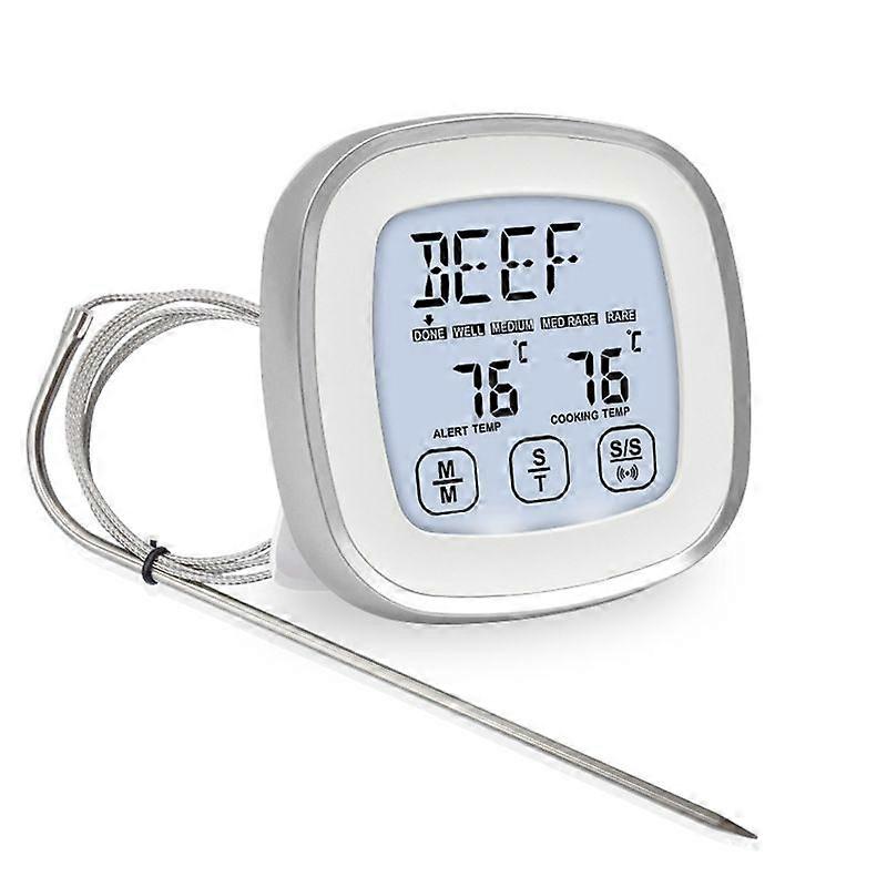 White touch screen oven thermometer