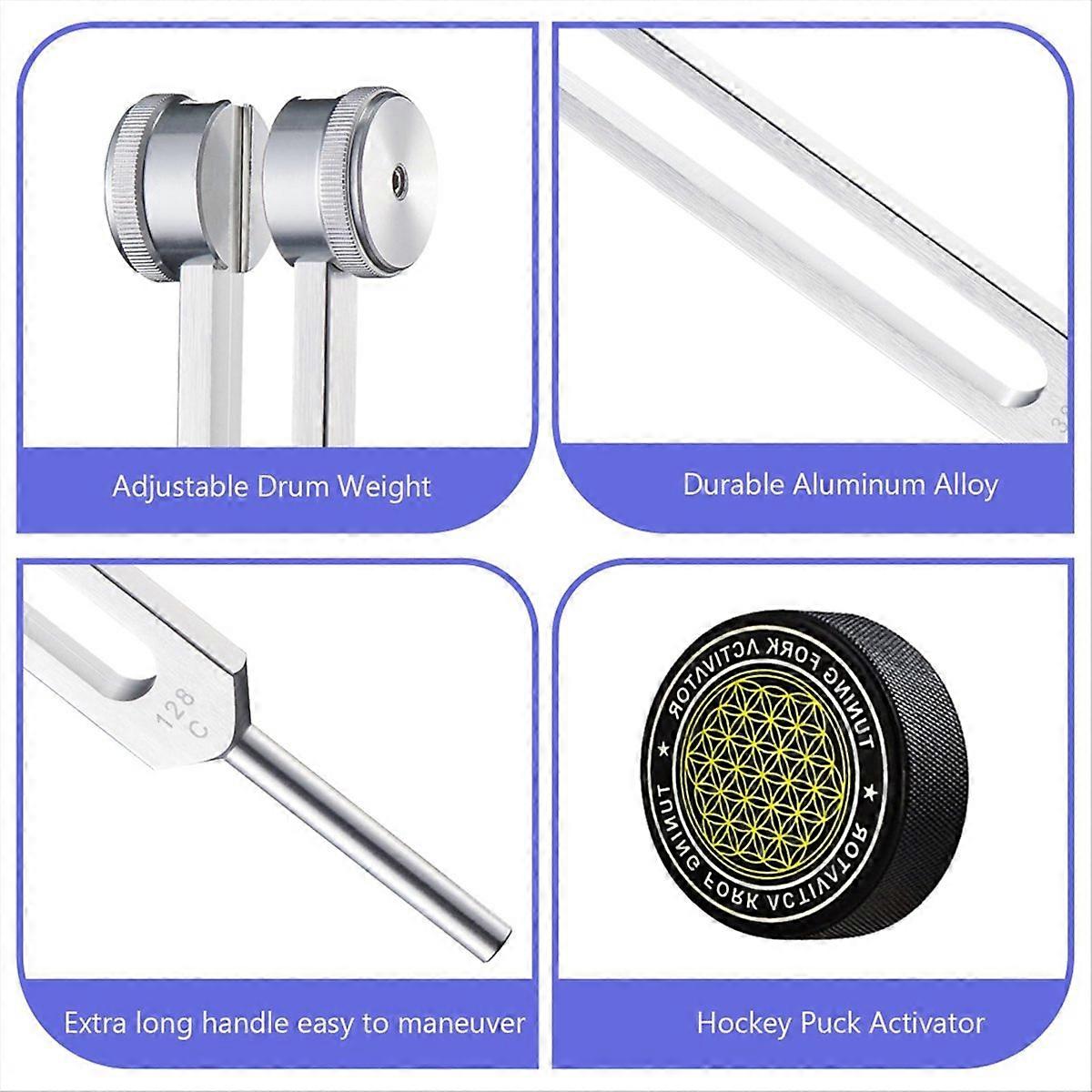 ضبط الشوكات لمجموعة الشفاء 256 هرتز ، 384 هرتز ، مع منشط عفريت الهوكي ،