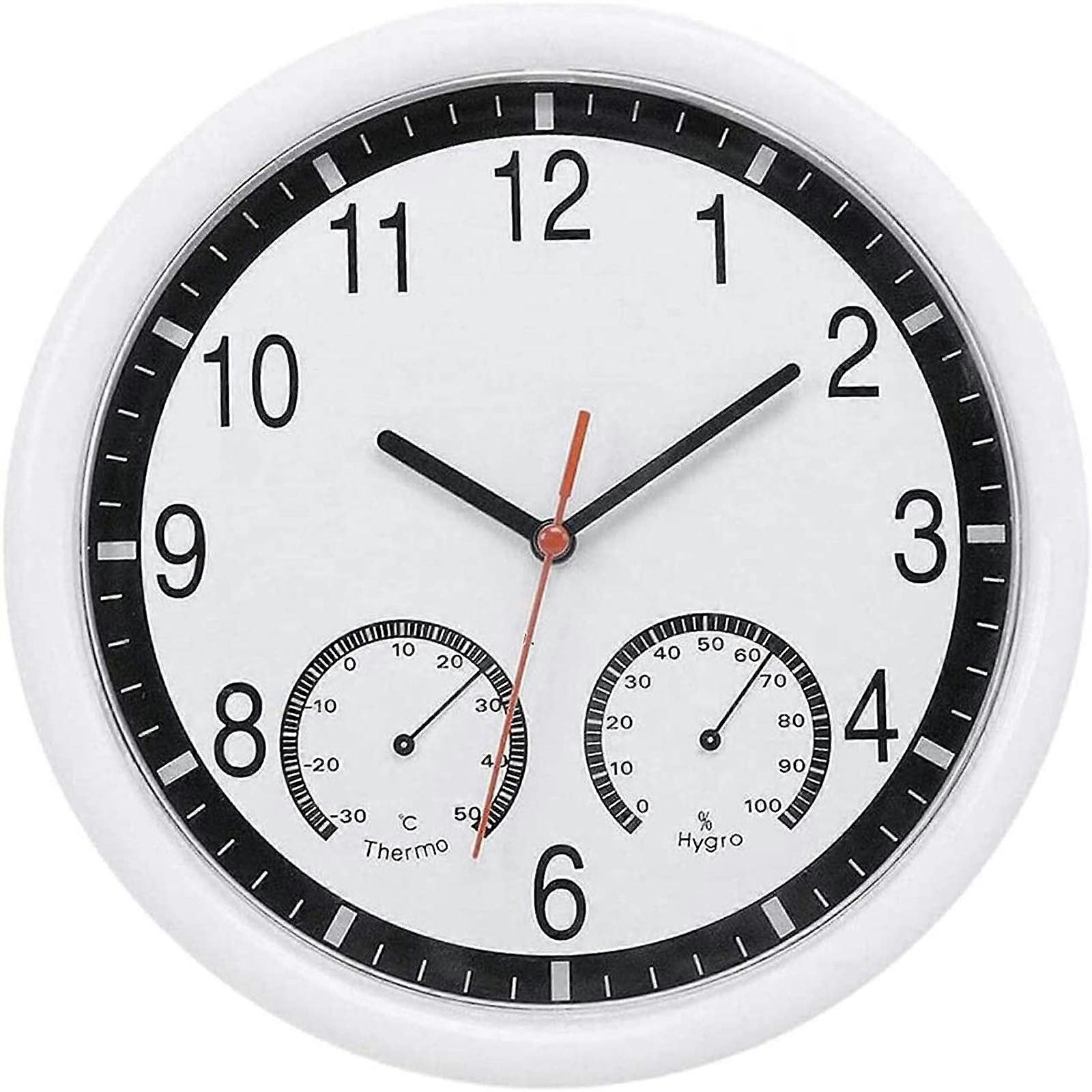 WRXMIJNHGSA Clearance,Creative Clock Temperature Inch And 10 Plastic Humidity Clock