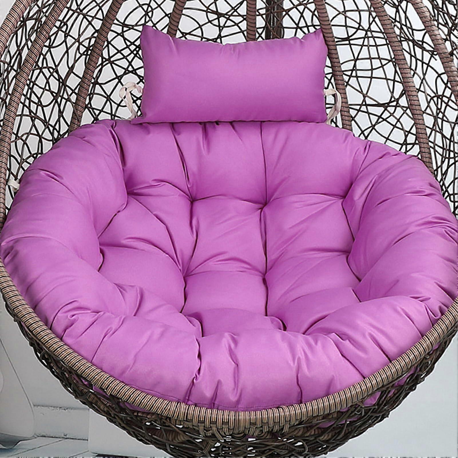 Comfortable Egg Chair Cushion Set Hanging Basket Pad With Soft Head Pillow For Swing Hammock And Rocking Chairs 100 Cm
