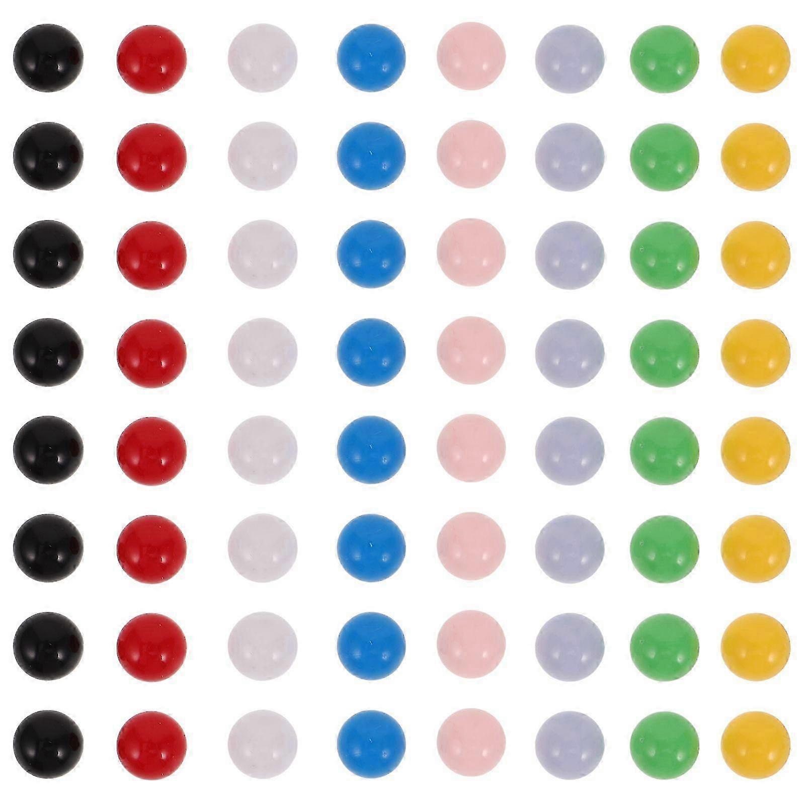80 Pcs Game Replacement Marbles Solid Color Game Balls For Kids Games Chinese Checkers Aggravation Game Marble Run Marble Games 12mm