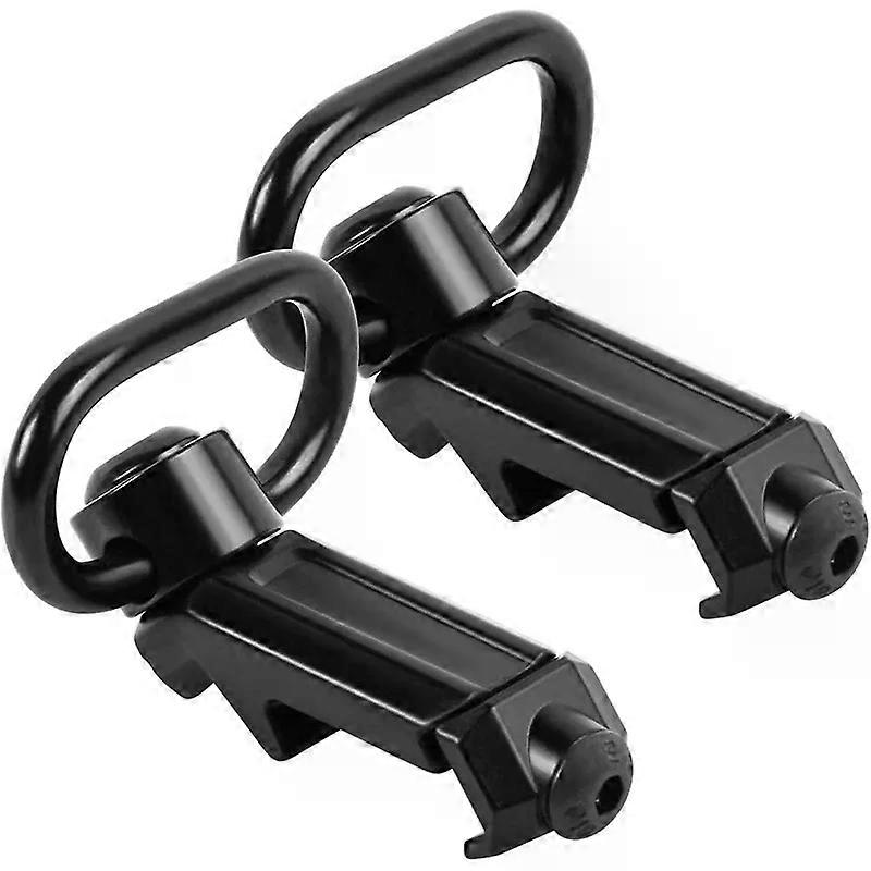 Tactical QD Sling Swivel Mount 360 Adapter 125Inch Push Button Shoulder Strap Attachment Hook Accessory 20mm Base For Hunting